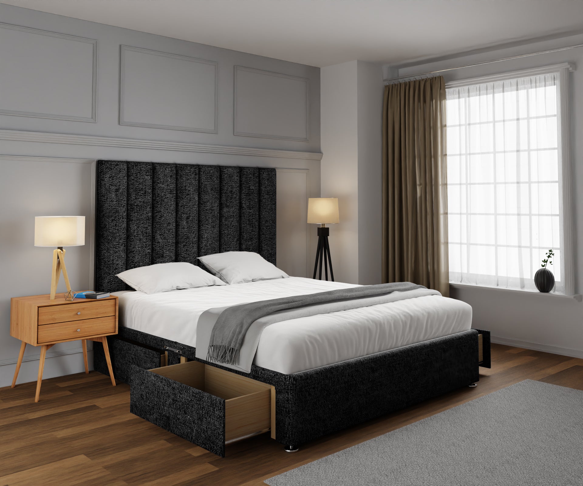 Amelia Petite Line Divan Bed Set