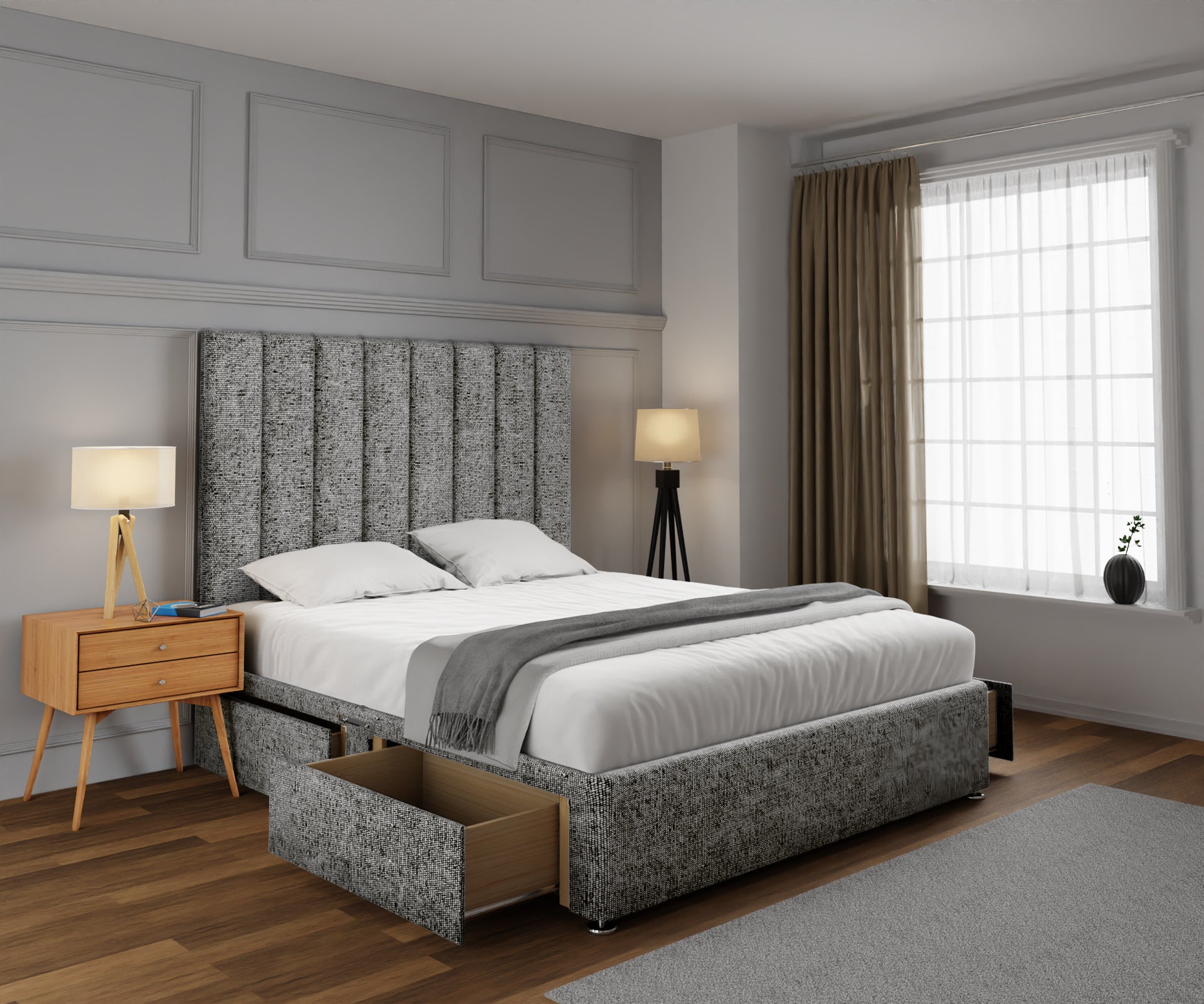 Amelia Petite Line Divan Bed Set