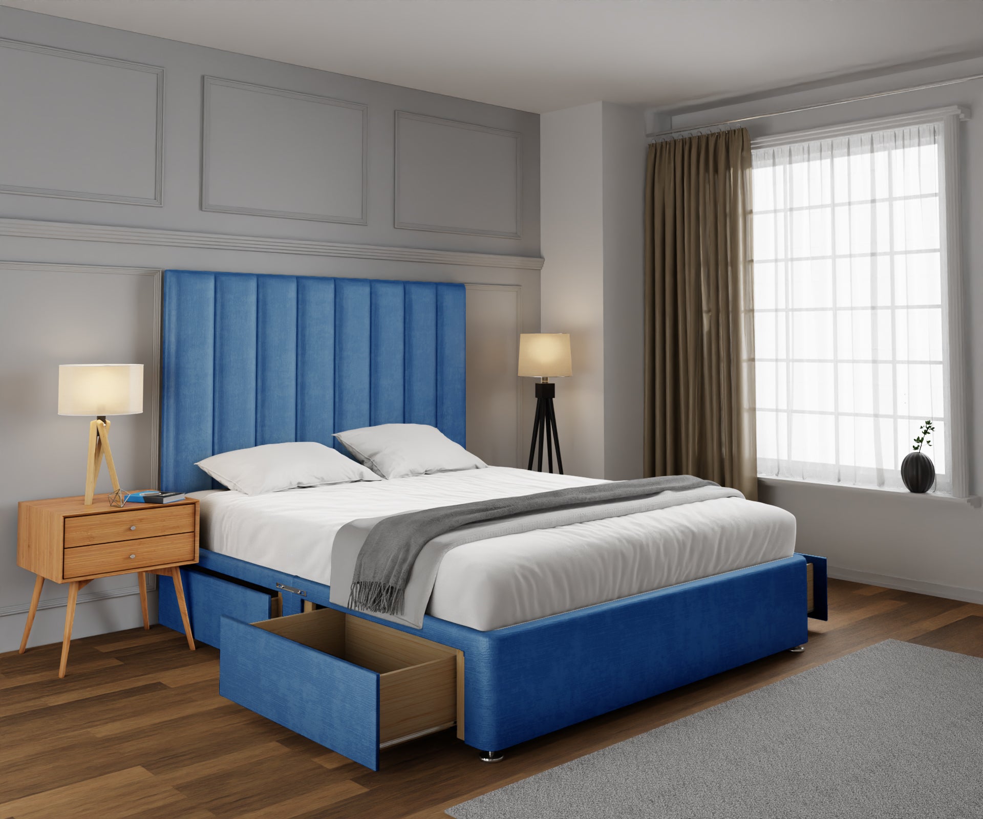 Amelia Petite Line Divan Bed Set