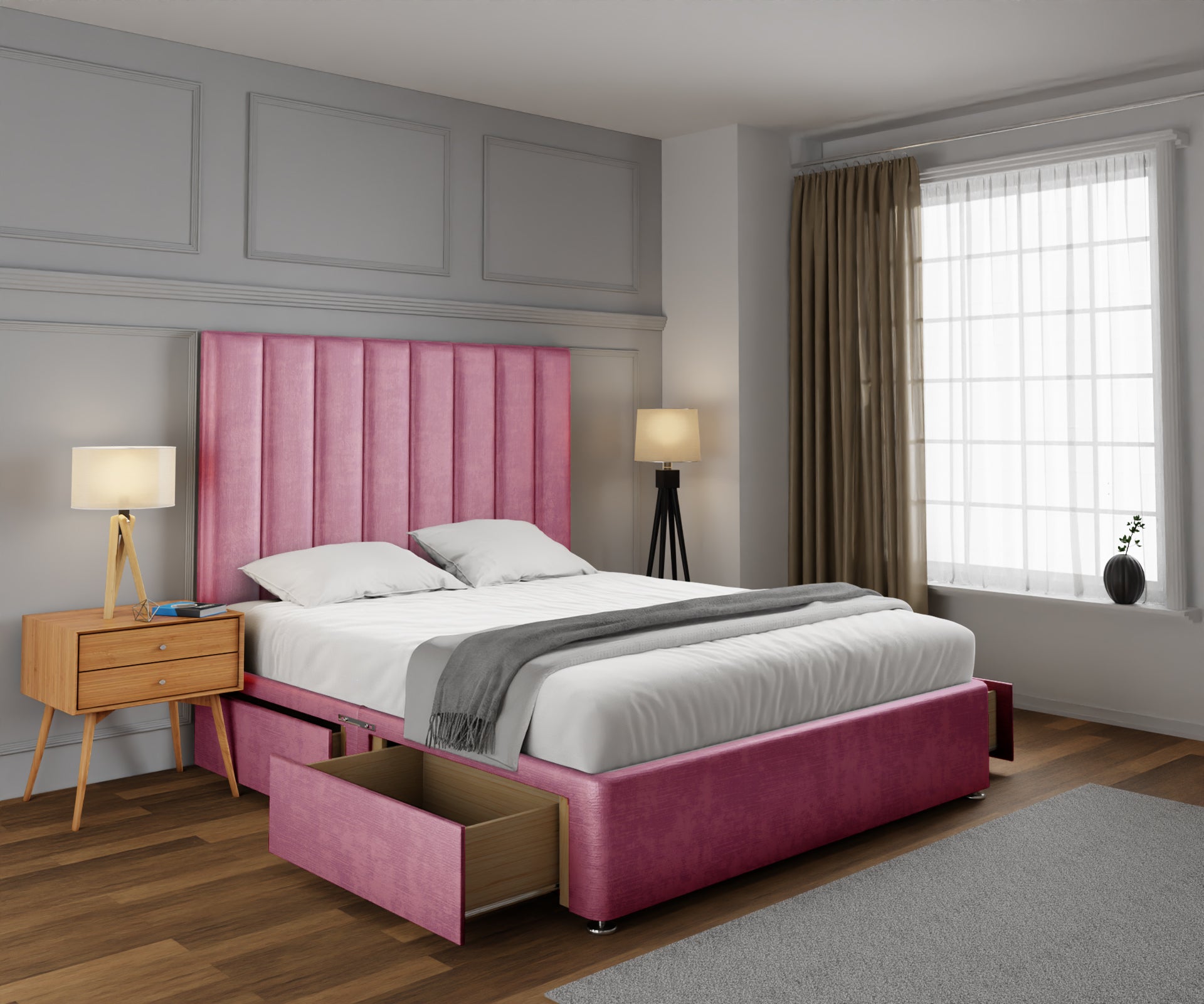Amelia Petite Line Divan Bed Set