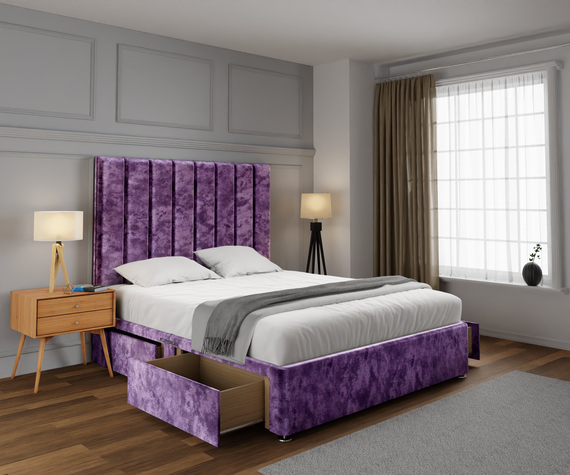 Amelia Petite Line Divan Bed Set
