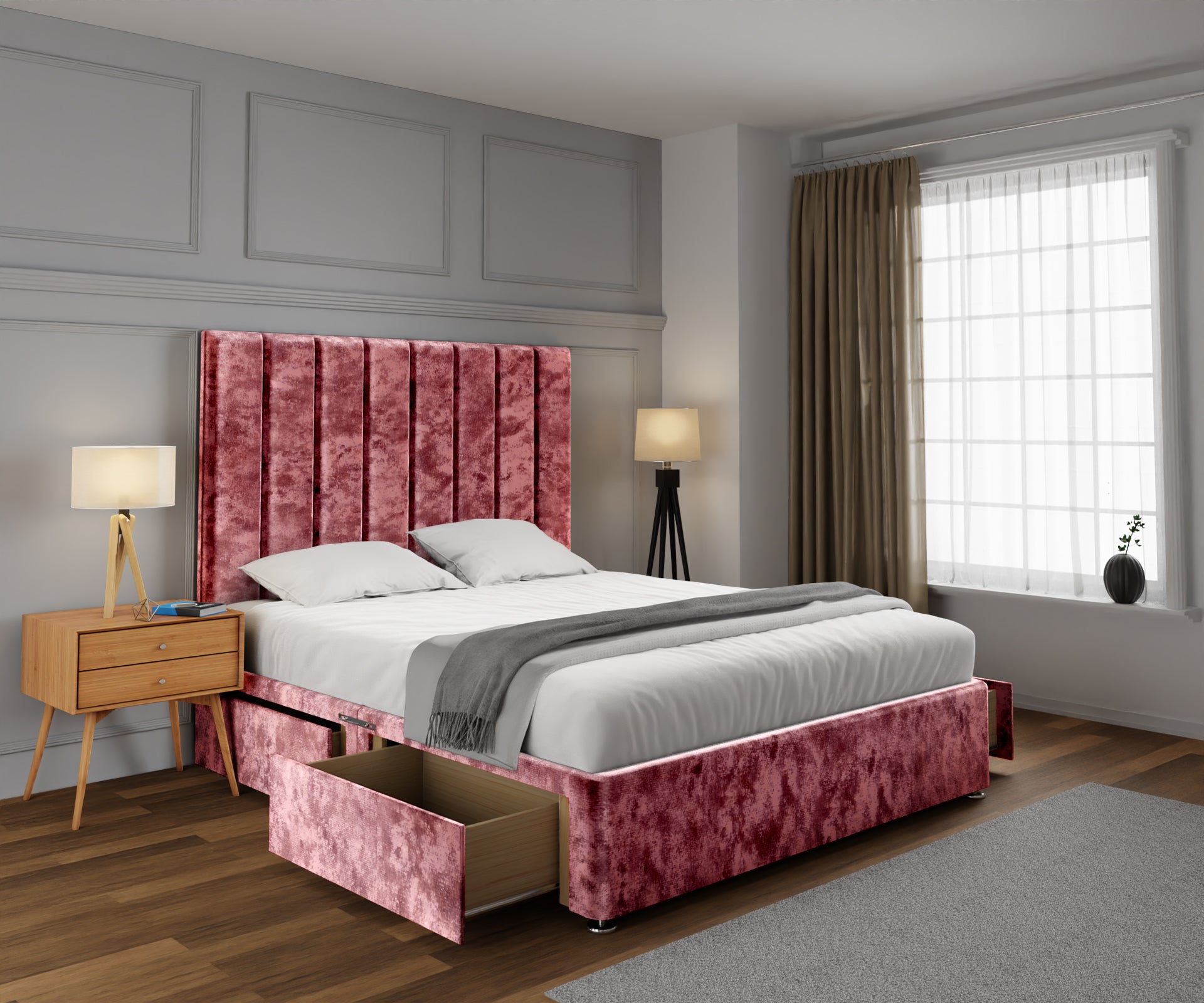Amelia Petite Line Divan Bed Set