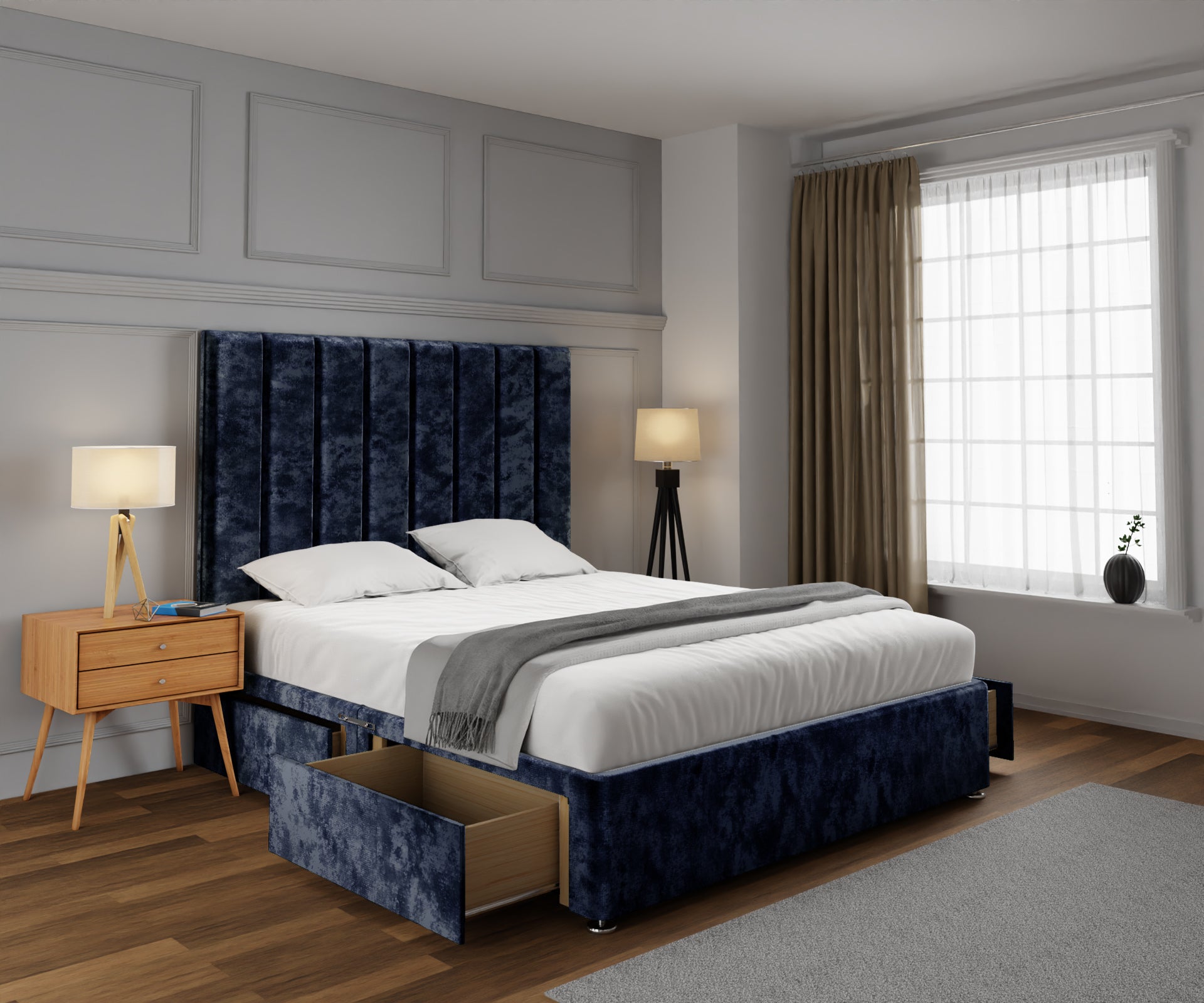 Amelia Petite Line Divan Bed Set