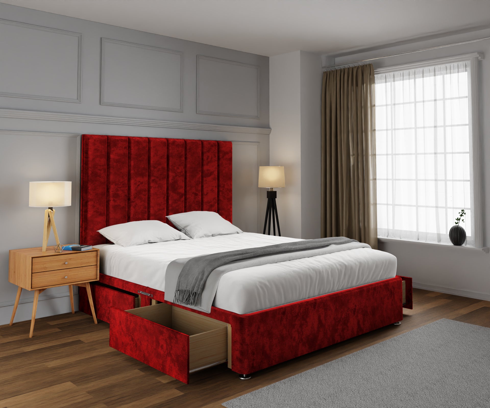 Amelia Petite Line Divan Bed Set