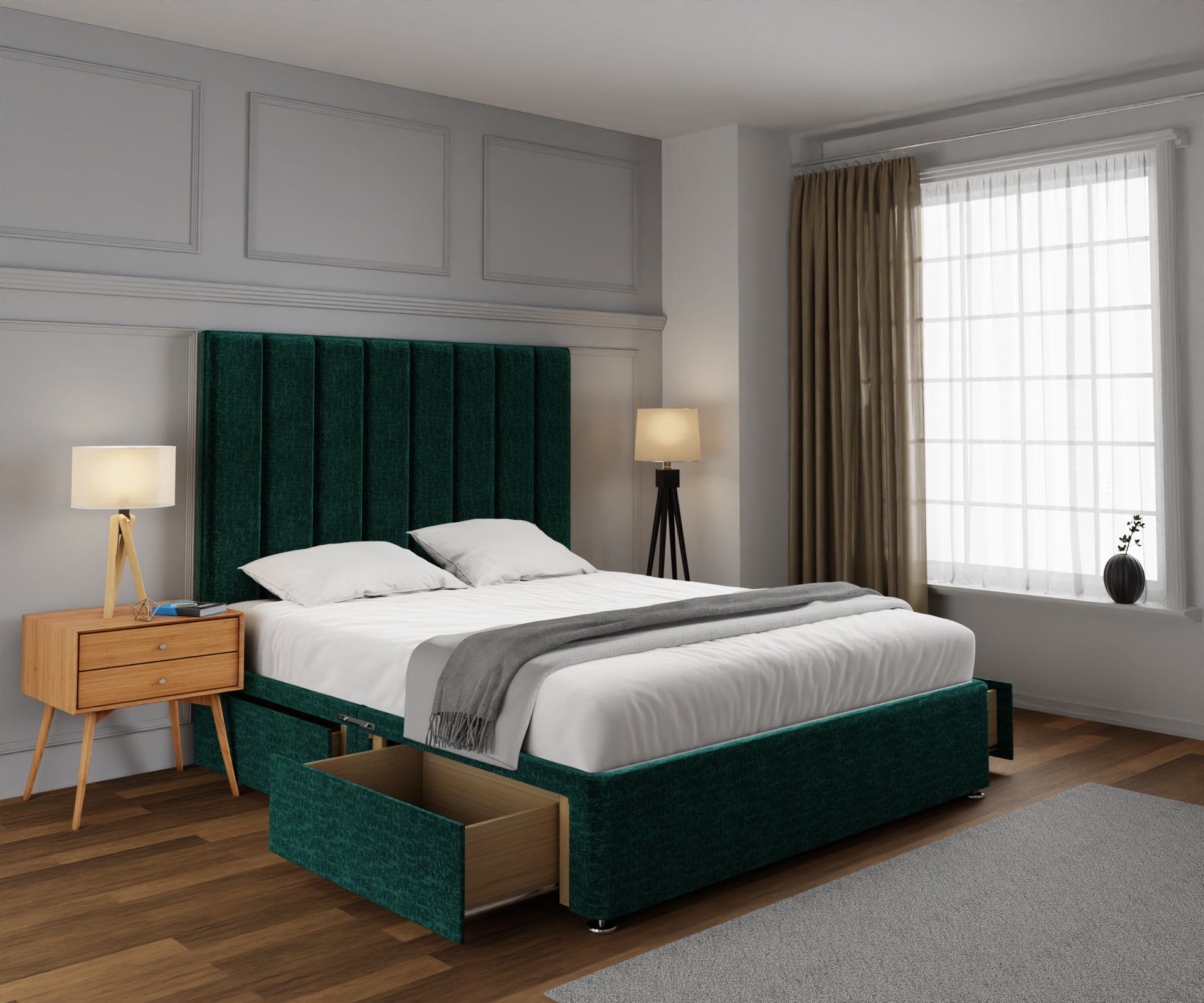 Amelia Petite Line Divan Bed Set
