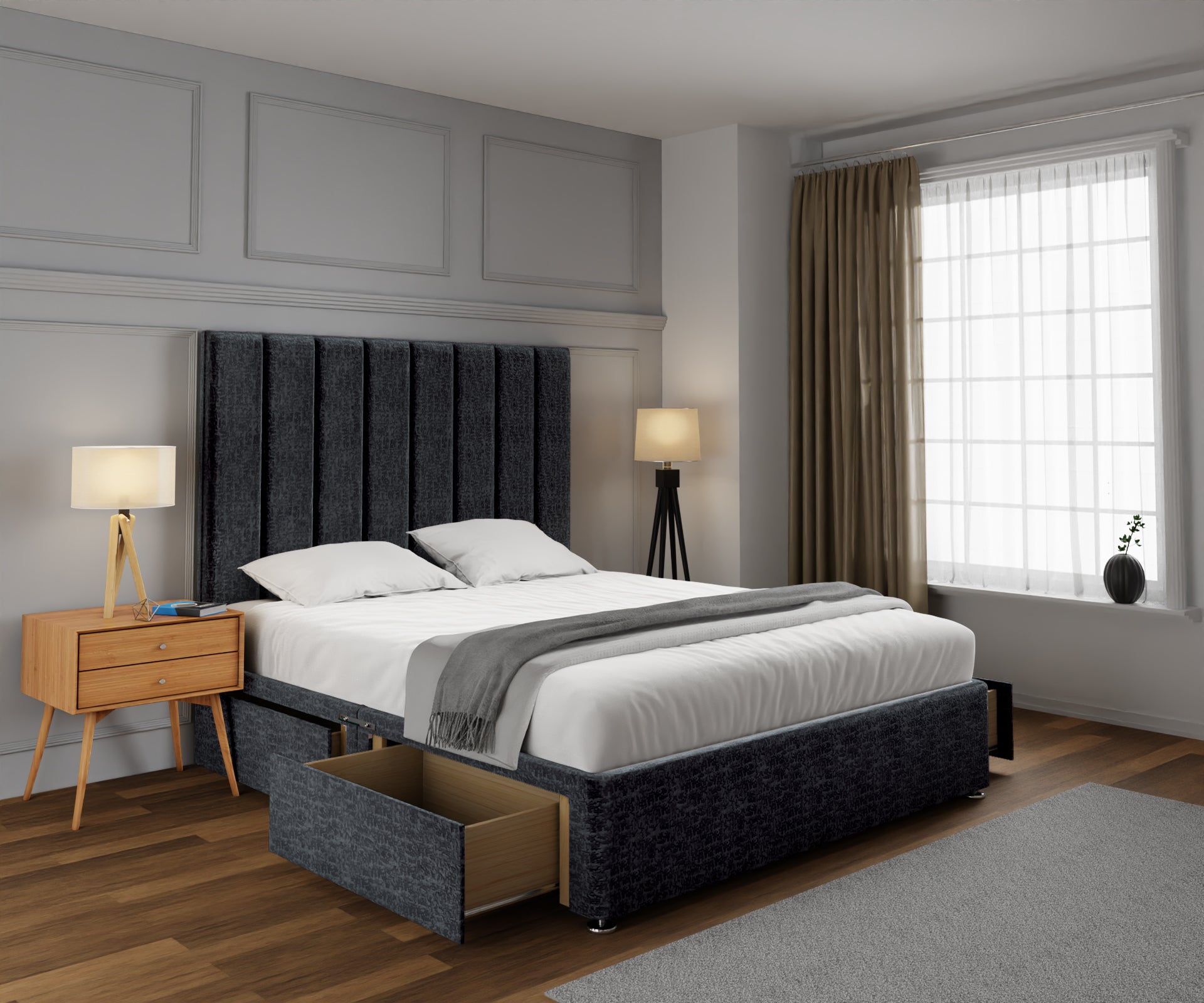 Amelia Petite Line Divan Bed Set
