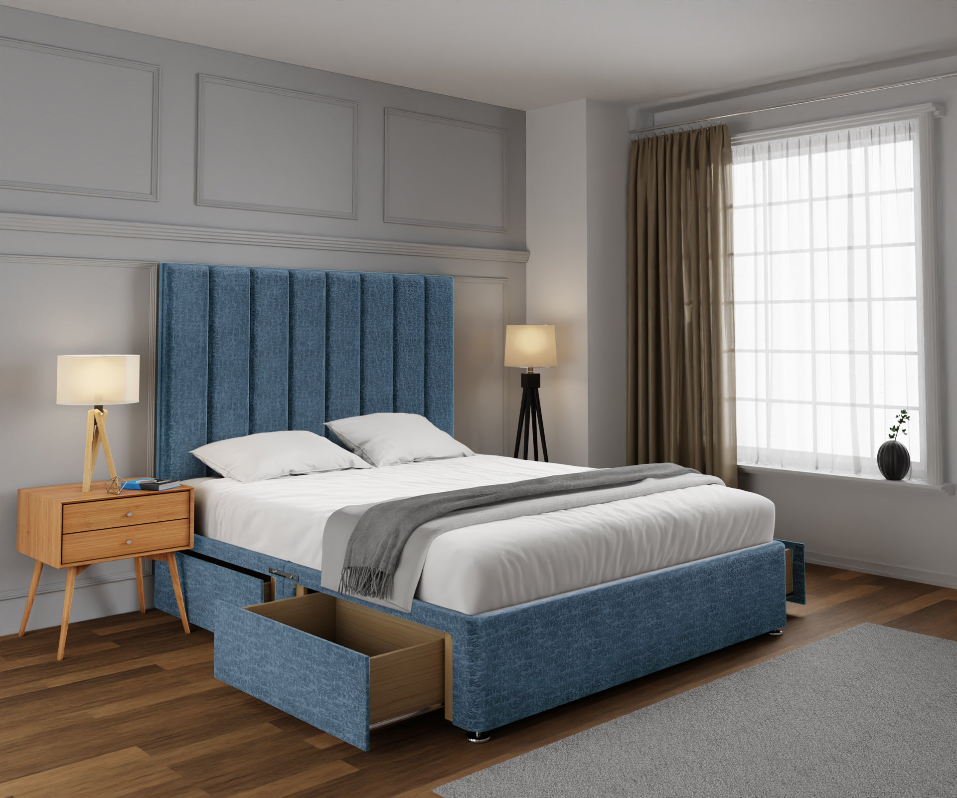 Amelia Petite Line Divan Bed Set