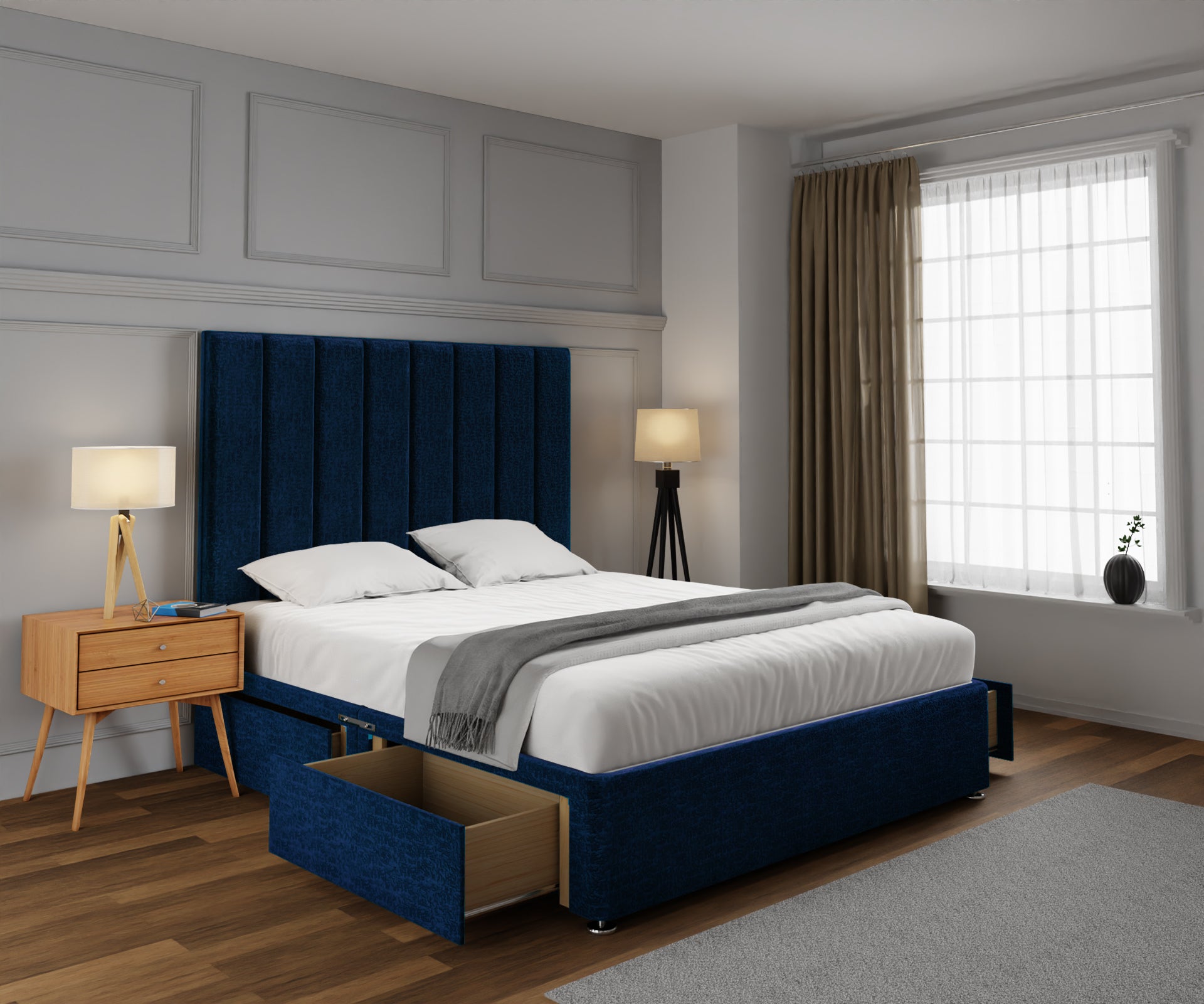 Amelia Petite Line Divan Bed Set