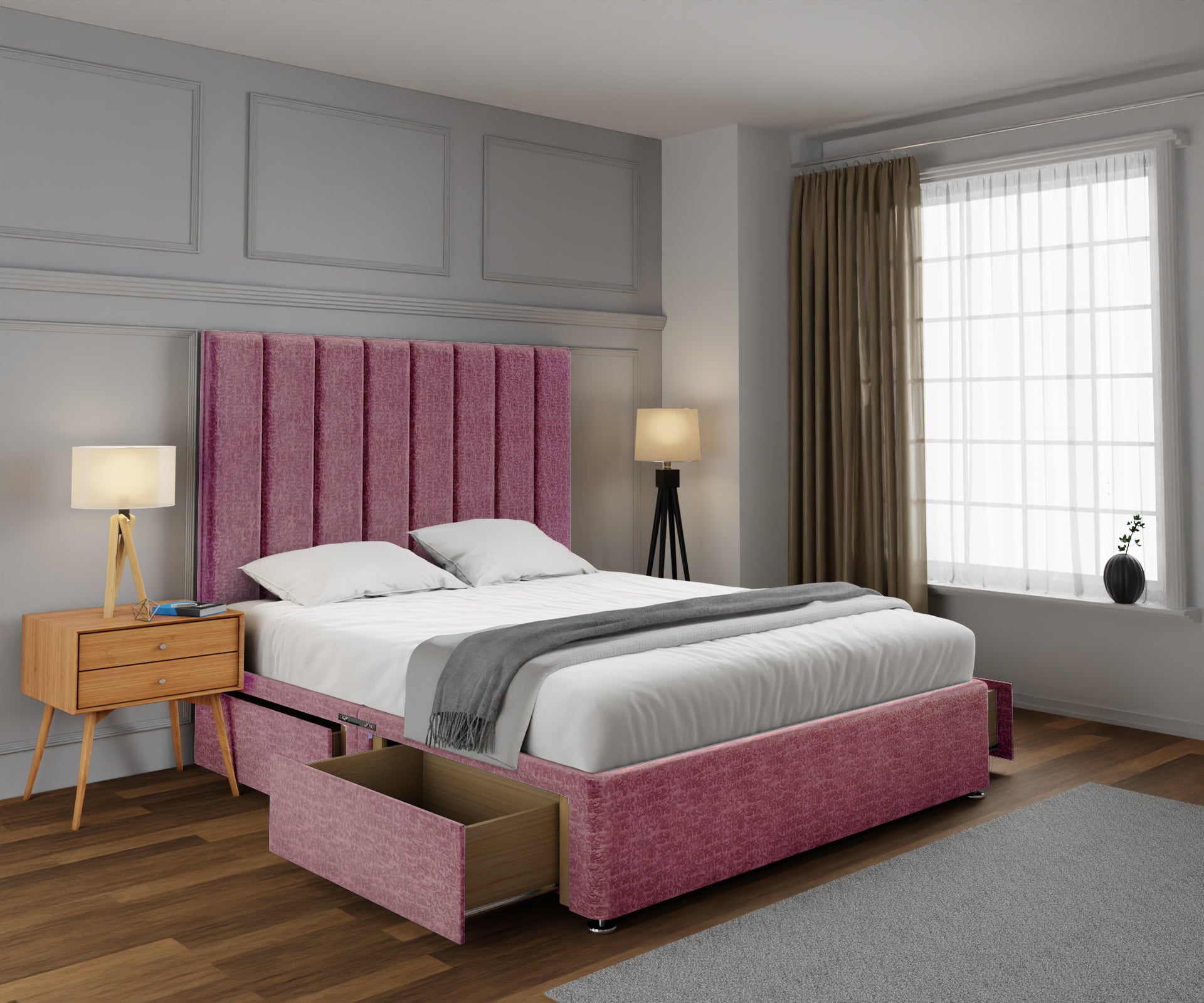 Amelia Petite Line Divan Bed Set