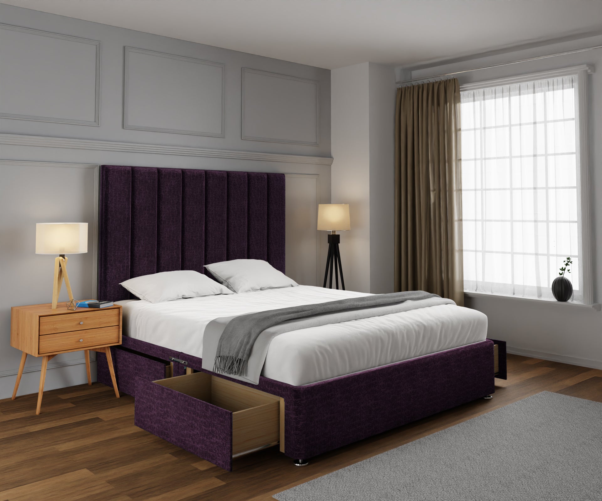 Amelia Petite Line Divan Bed Set