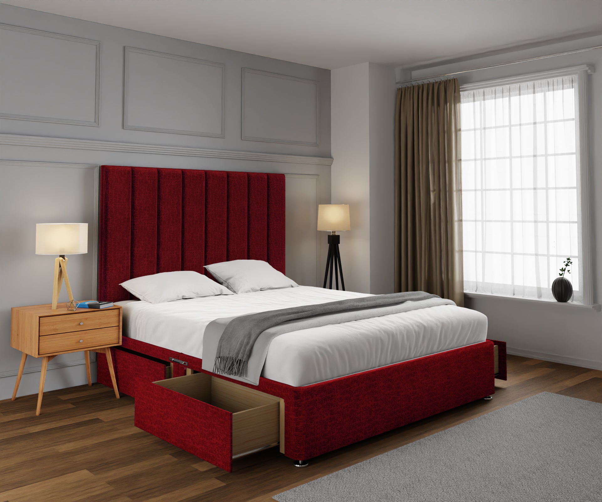 Amelia Petite Line Divan Bed Set