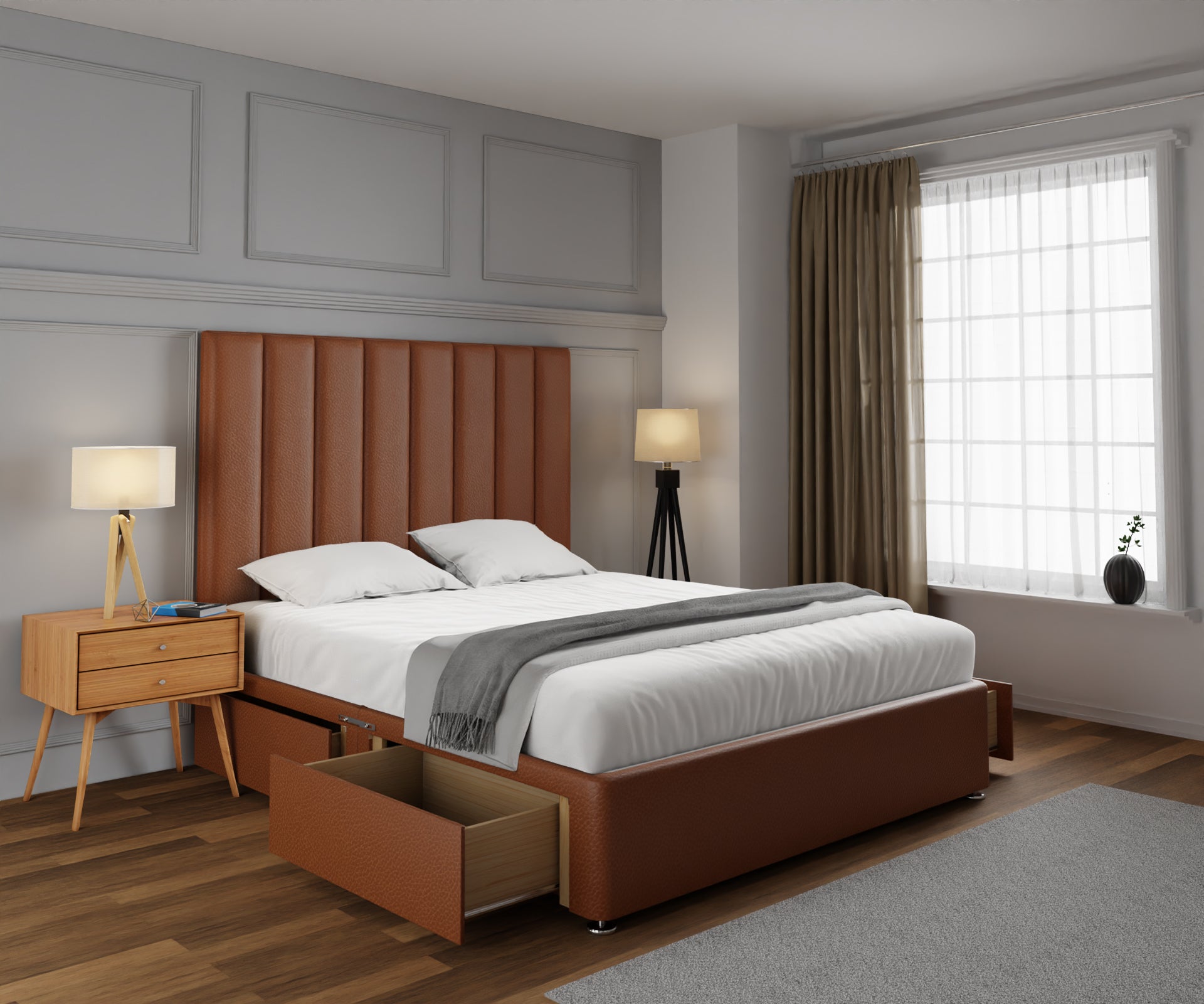Amelia Petite Line Divan Bed Set