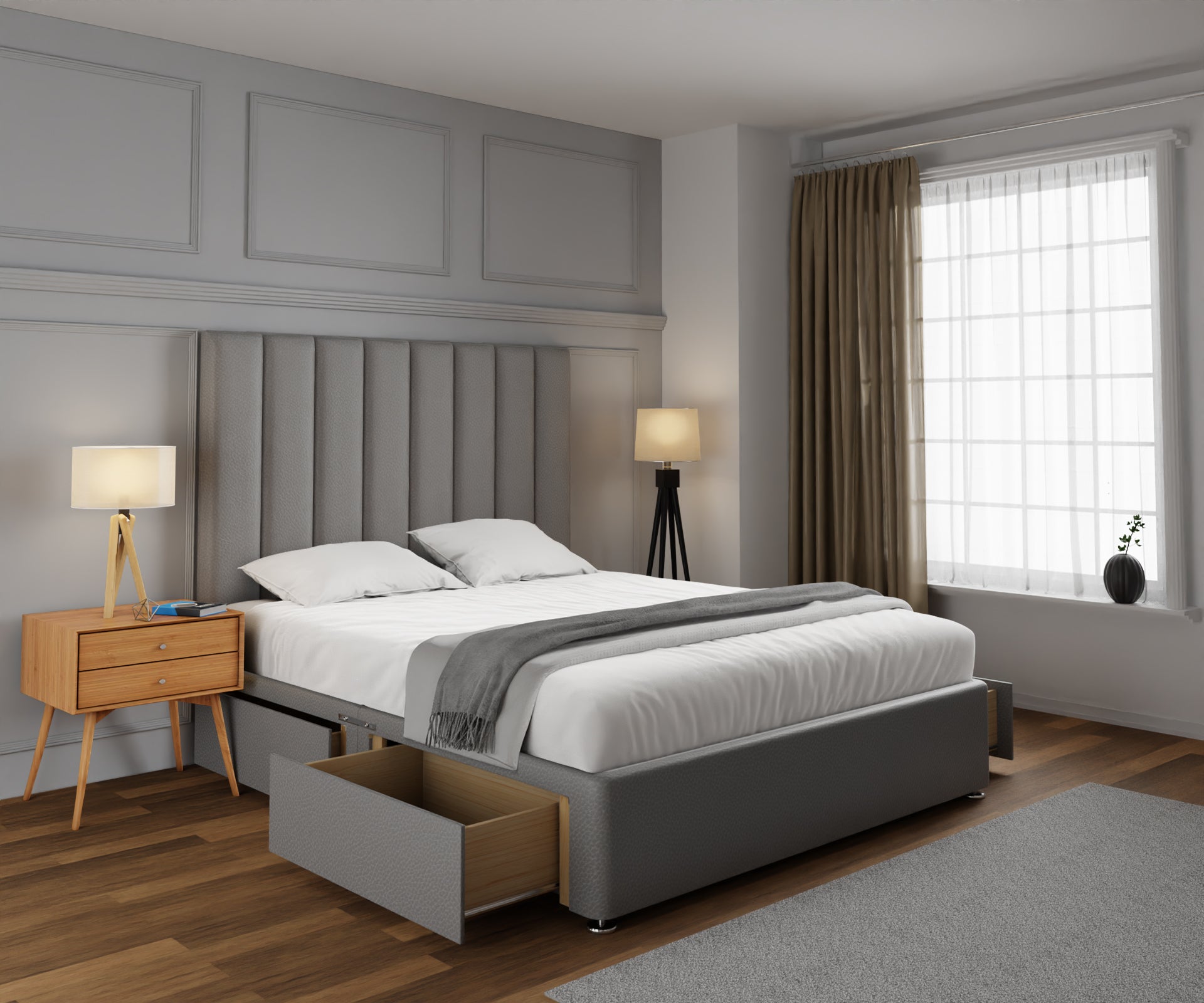 Amelia Petite Line Divan Bed Set