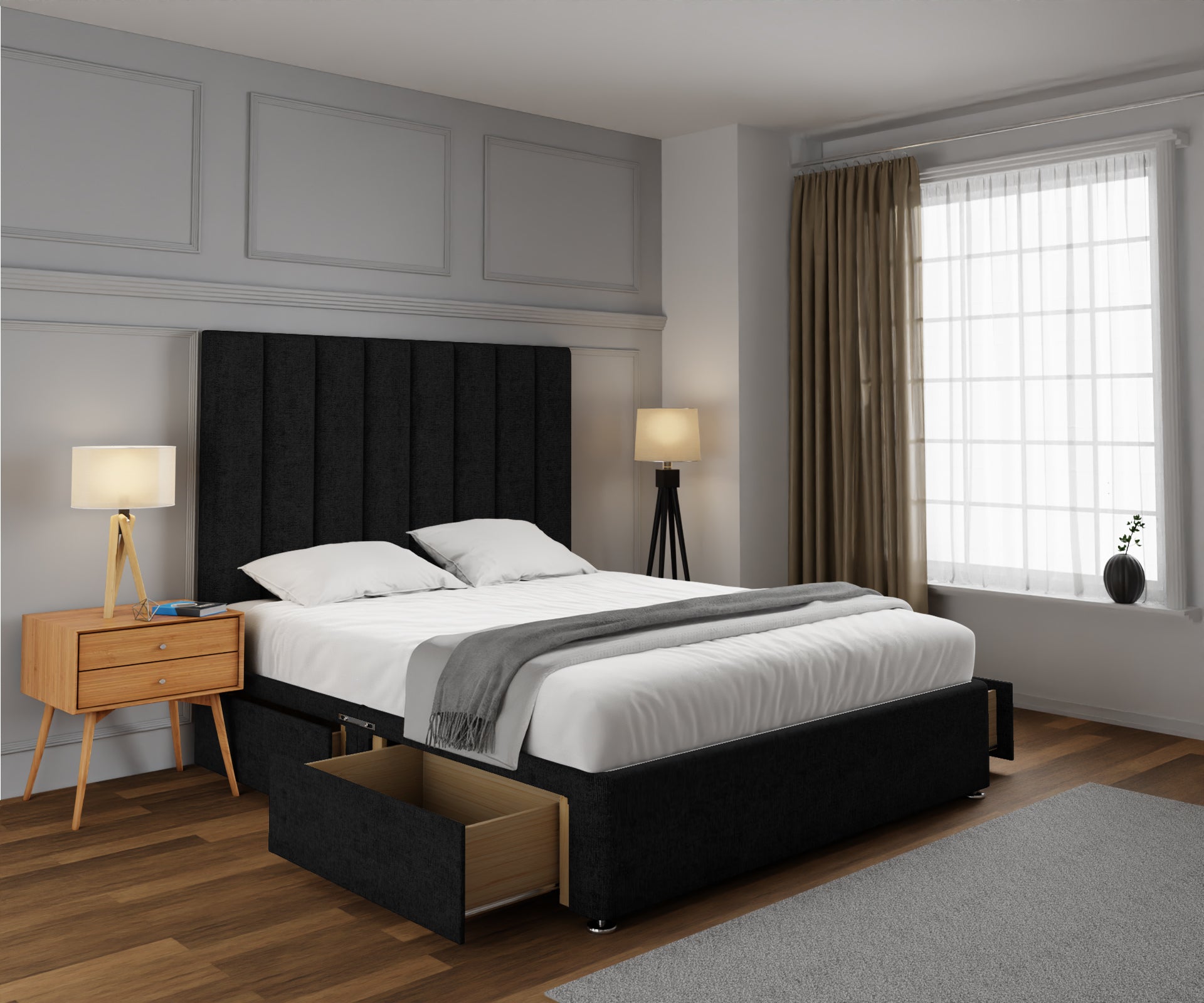 Amelia Petite Line Divan Bed Set