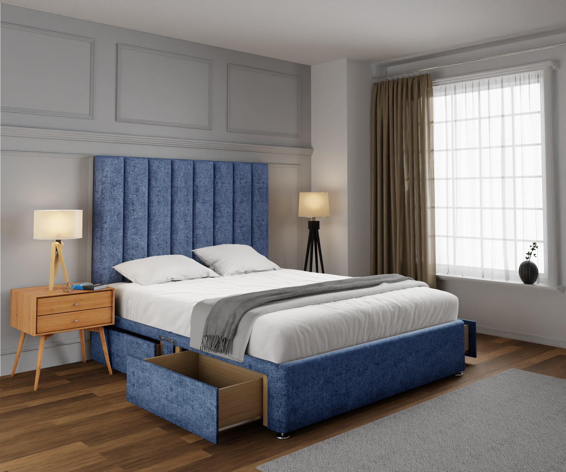 Amelia Petite Line Divan Bed Set