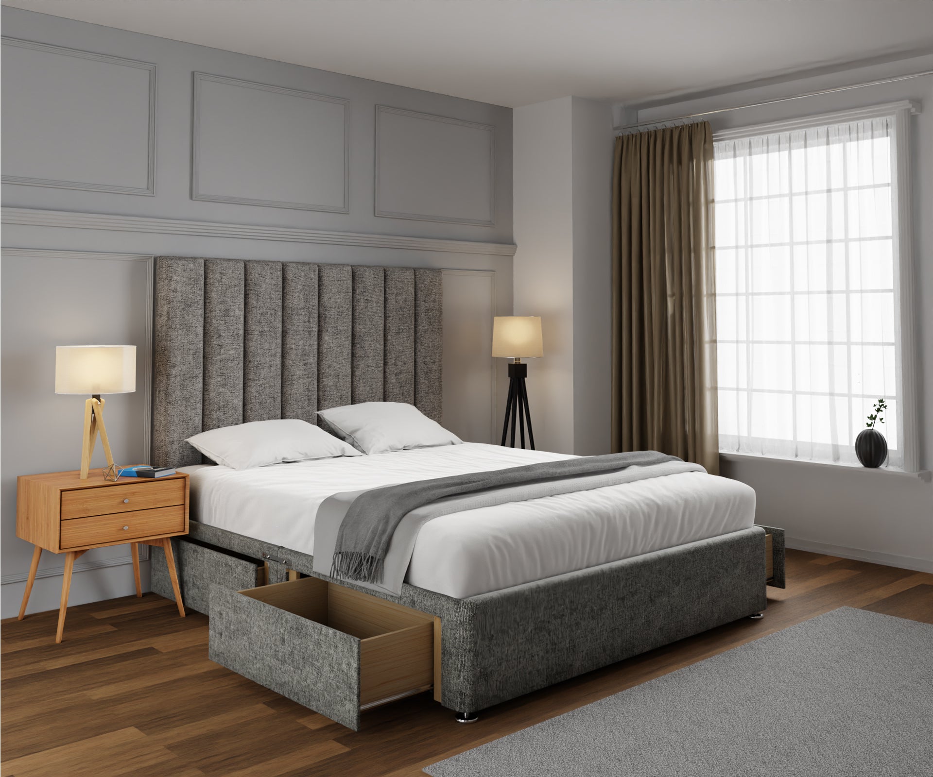 Amelia Petite Line Divan Bed Set