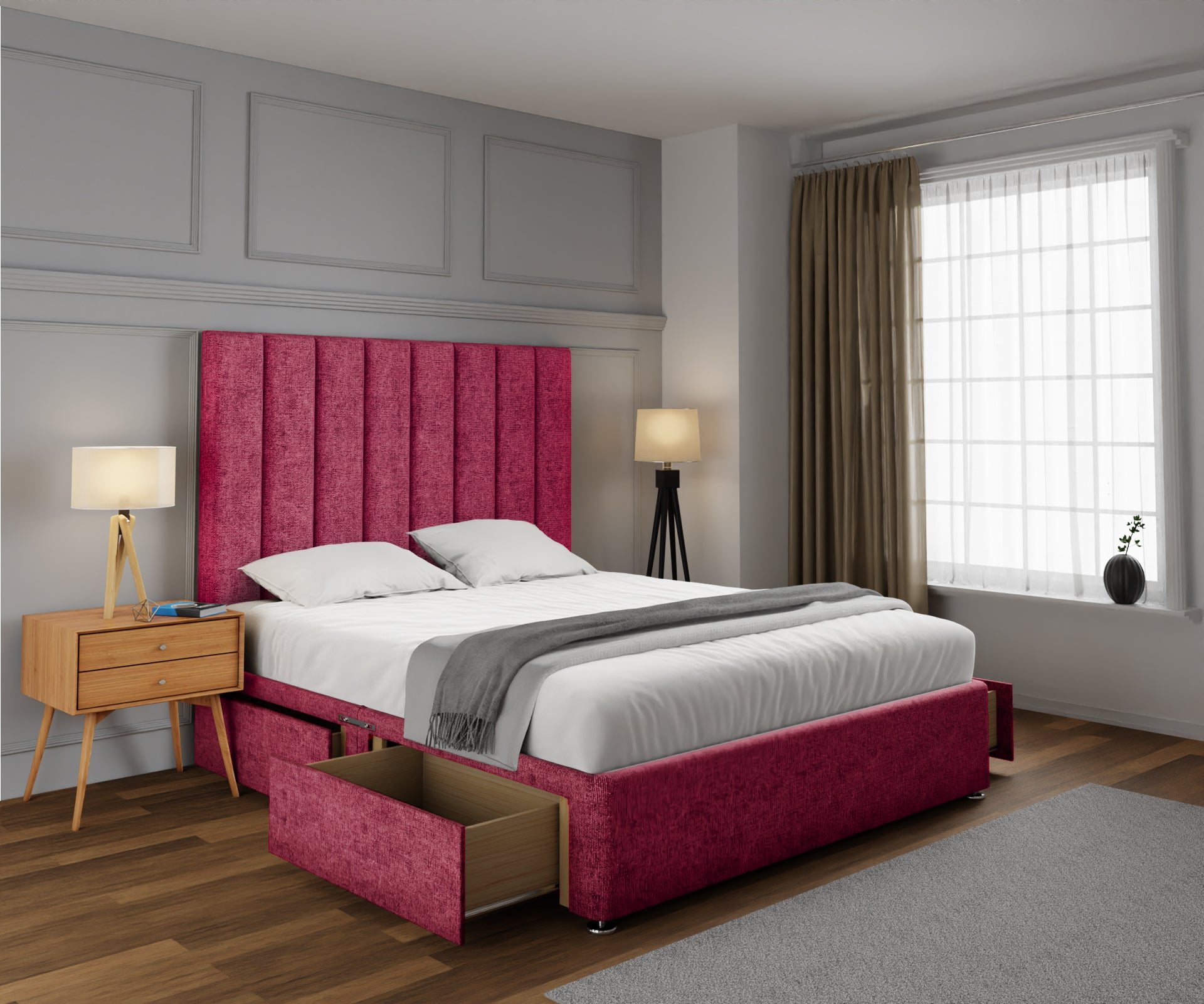 Amelia Petite Line Divan Bed Set