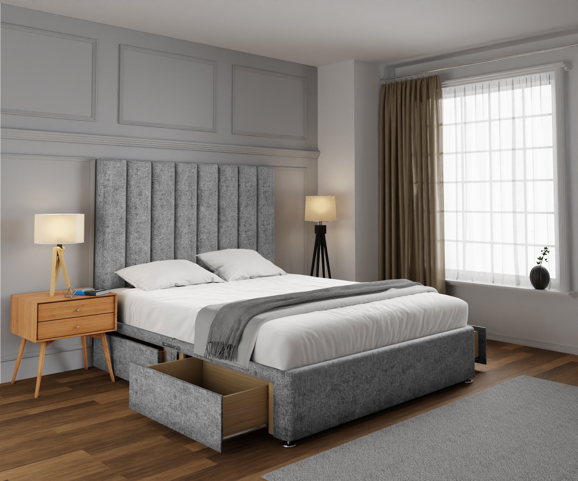 Amelia Petite Line Divan Bed Set