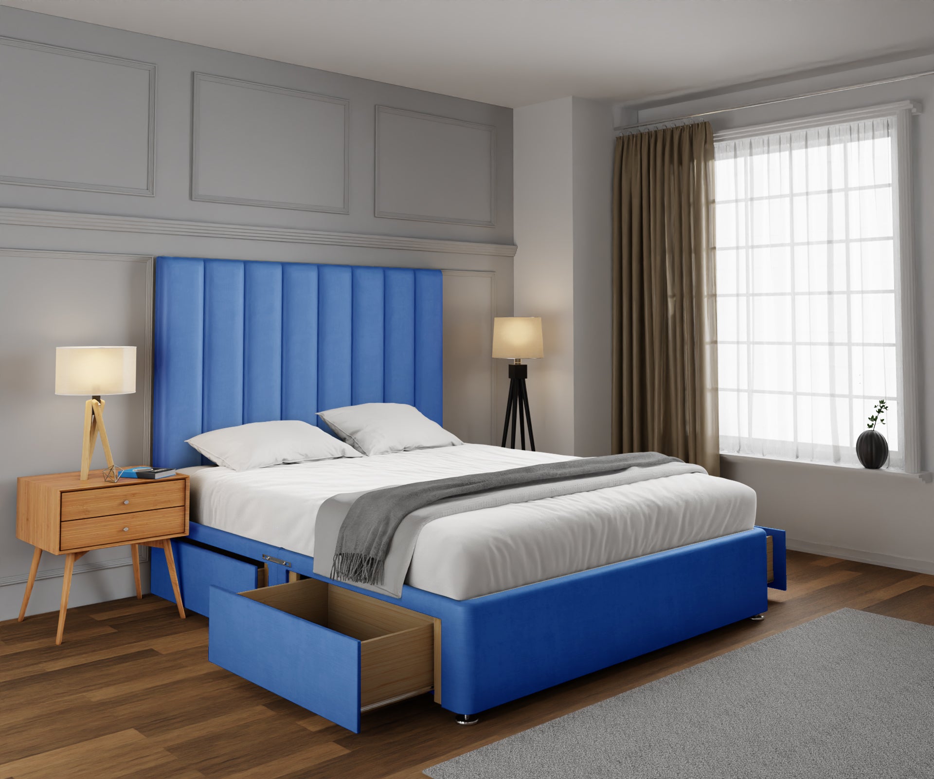 Amelia Petite Line Divan Bed Set