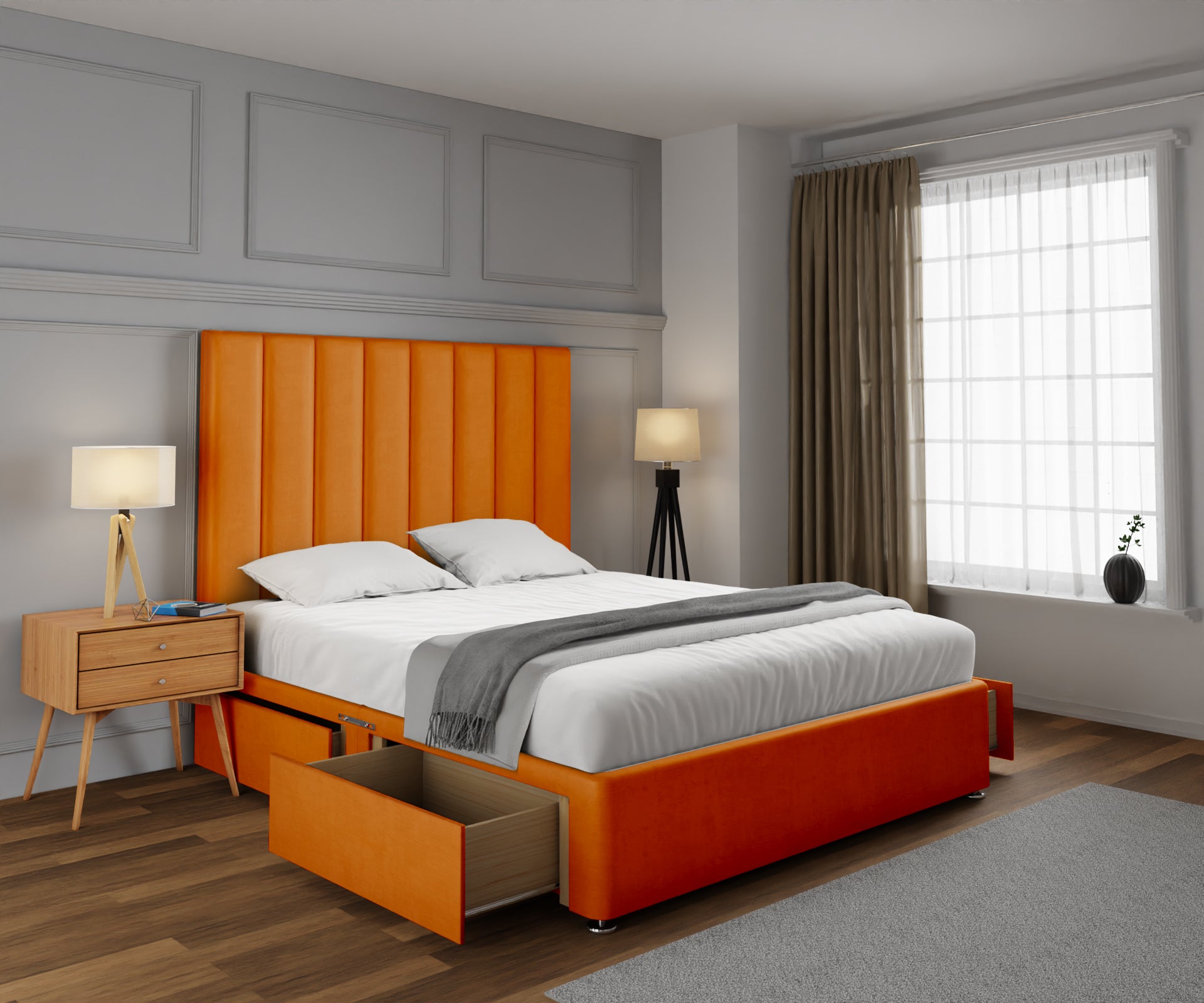 Amelia Petite Line Divan Bed Set