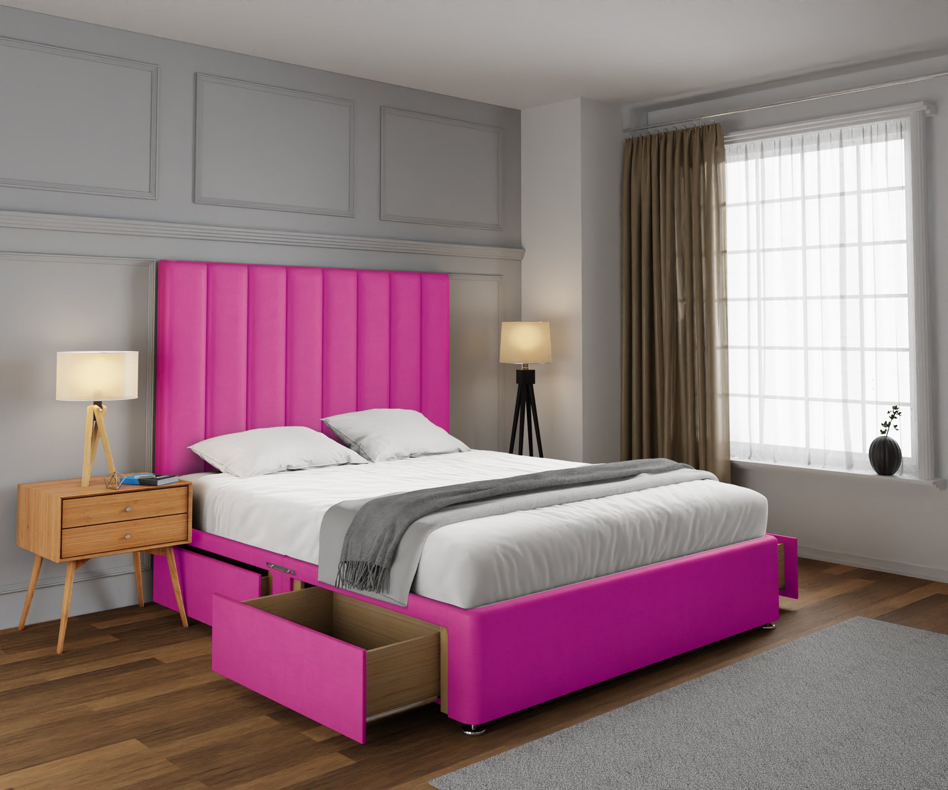Amelia Petite Line Divan Bed Set