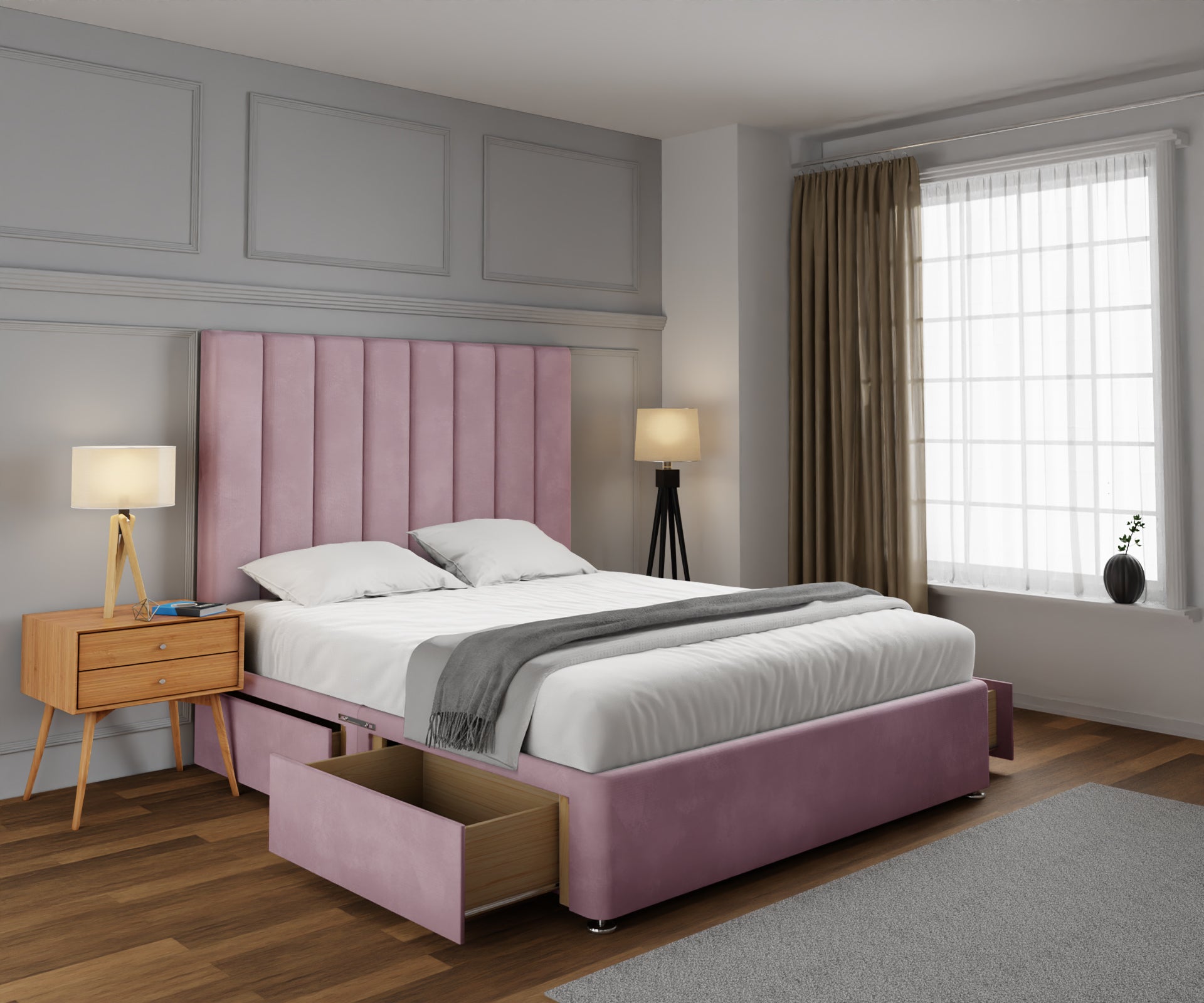 Amelia Petite Line Divan Bed Set