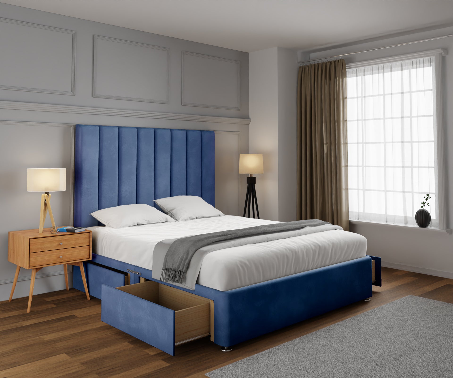 Amelia Petite Line Divan Bed Set