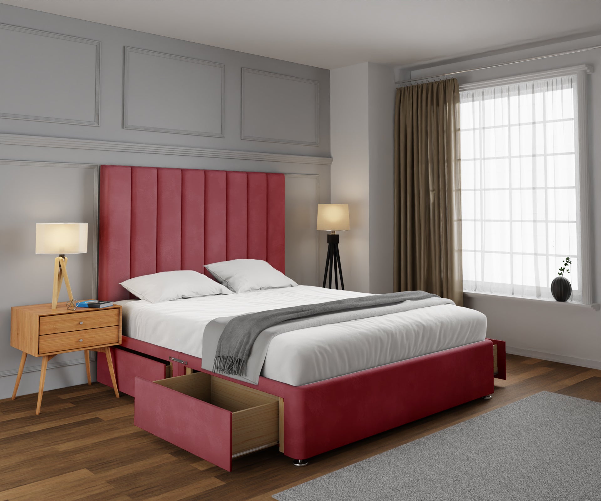 Amelia Petite Line Divan Bed Set