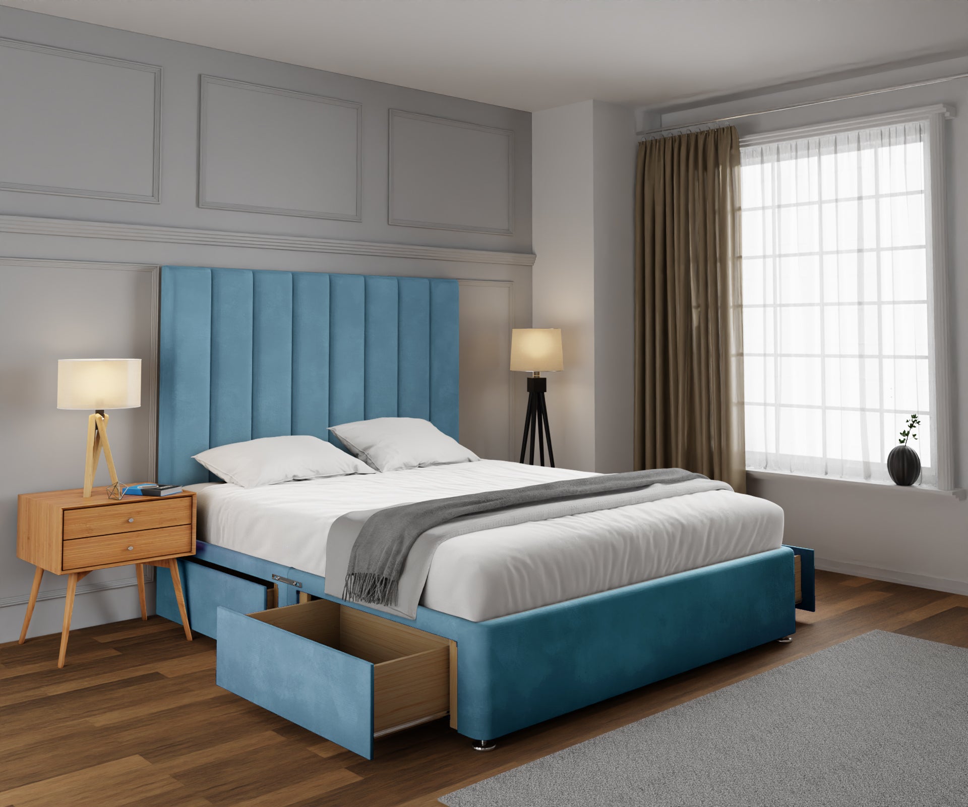 Amelia Petite Line Divan Bed Set