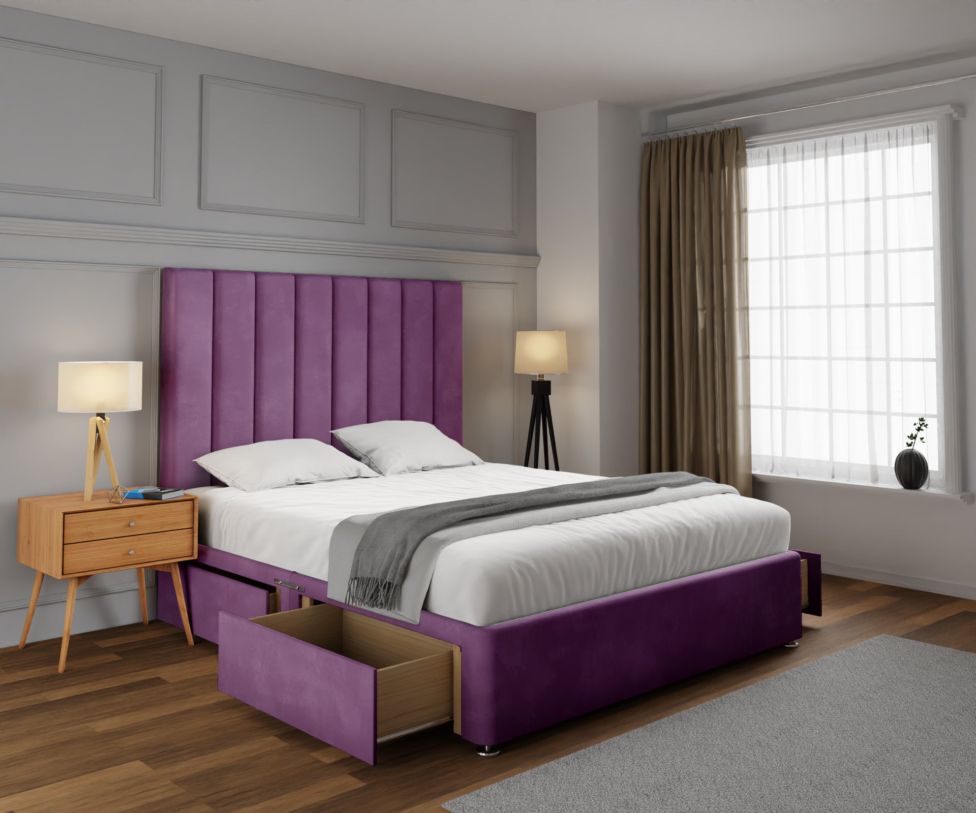 Amelia Petite Line Divan Bed Set