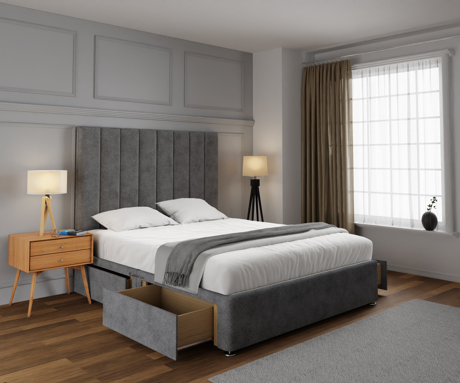 Amelia Petite Line Divan Bed Set