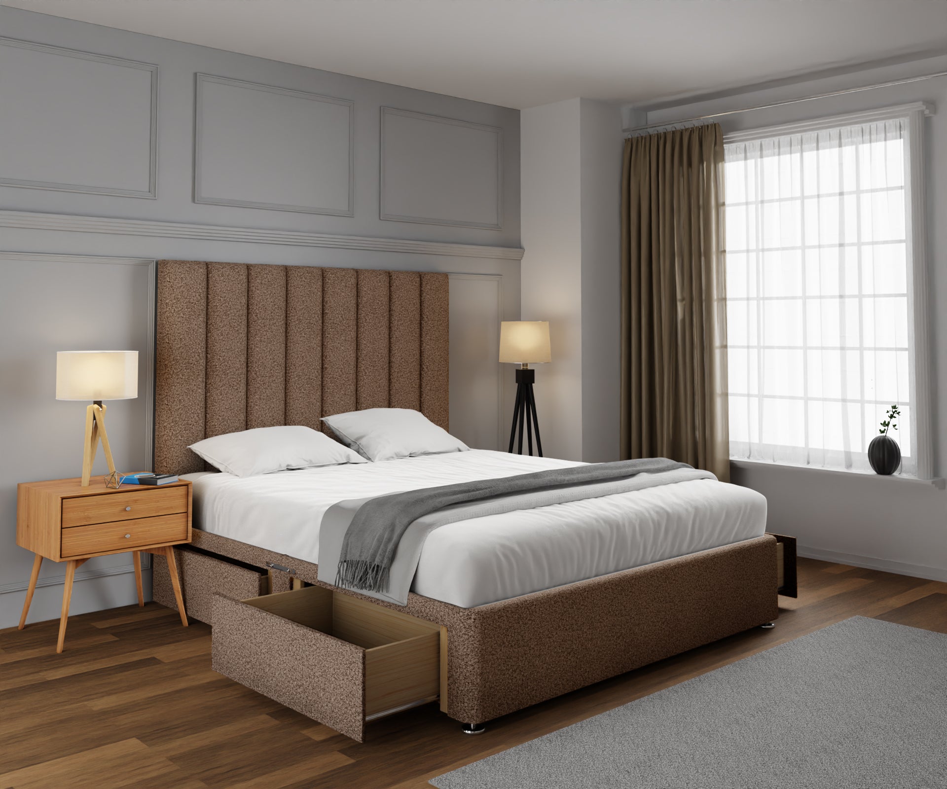 Amelia Petite Line Divan Bed Set