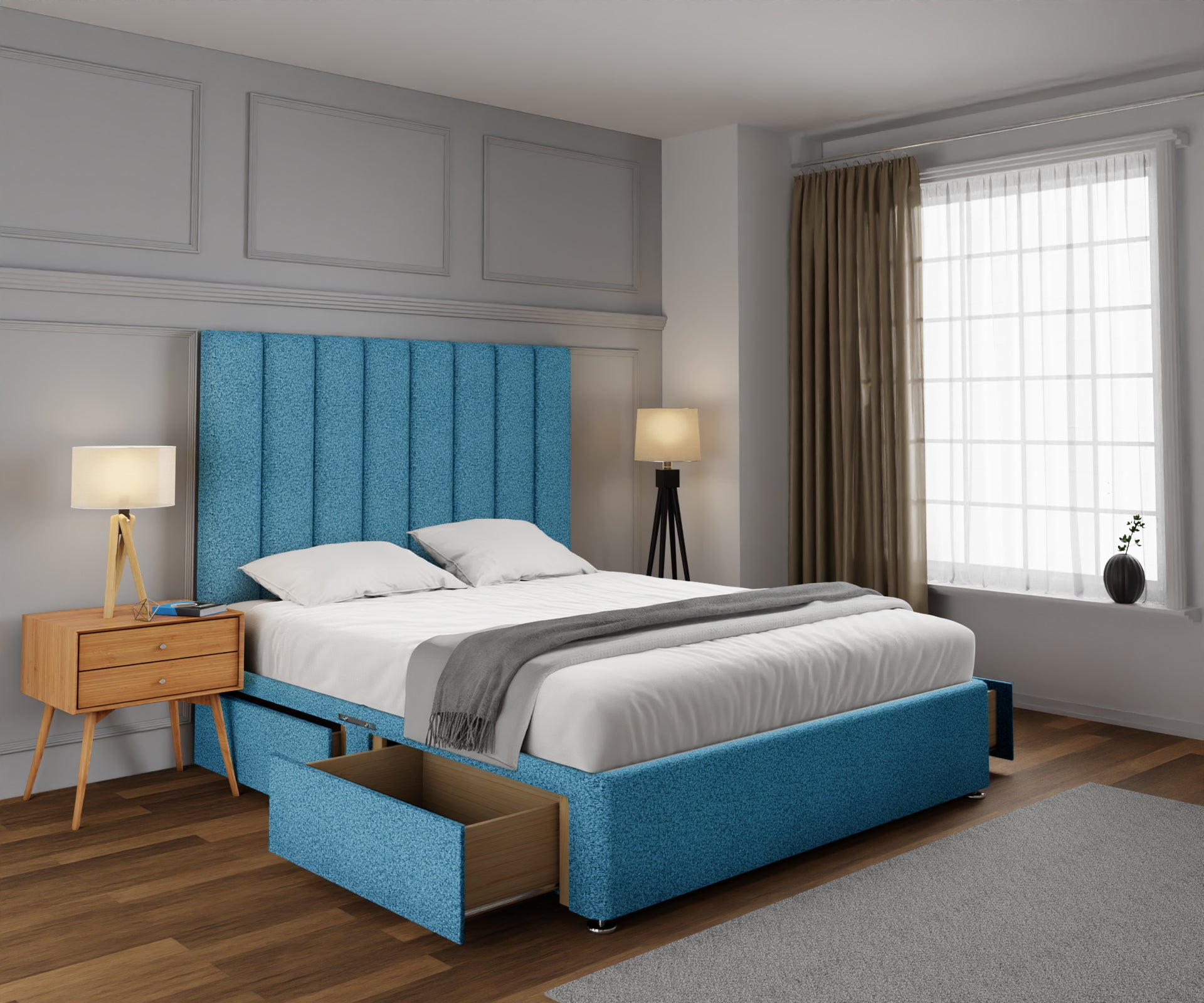 Amelia Petite Line Divan Bed Set