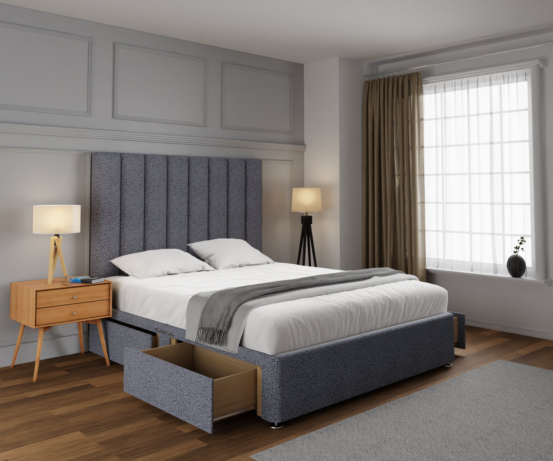 Amelia Petite Line Divan Bed Set