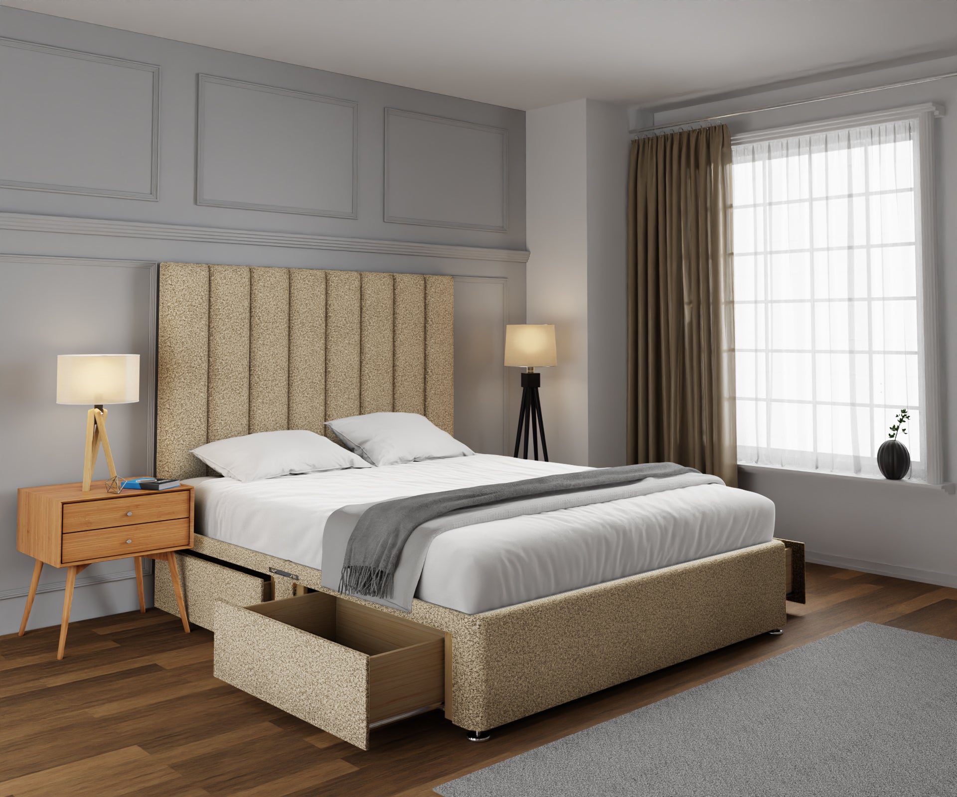 Amelia Petite Line Divan Bed Set