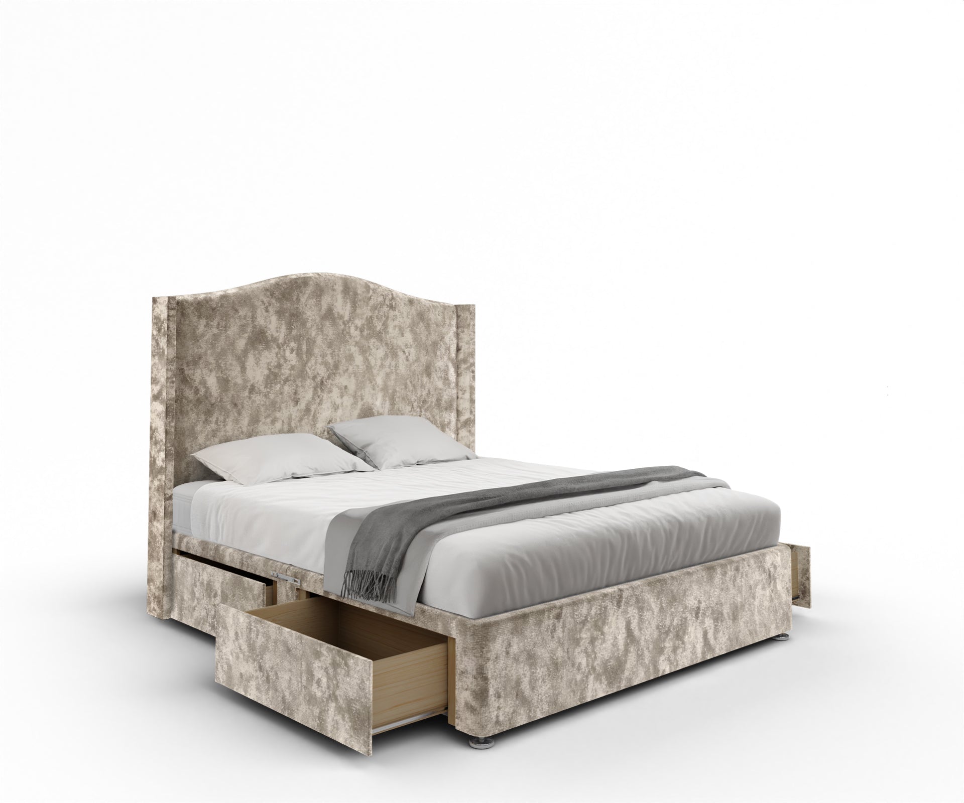 Arabella Winged Divan Bed Set