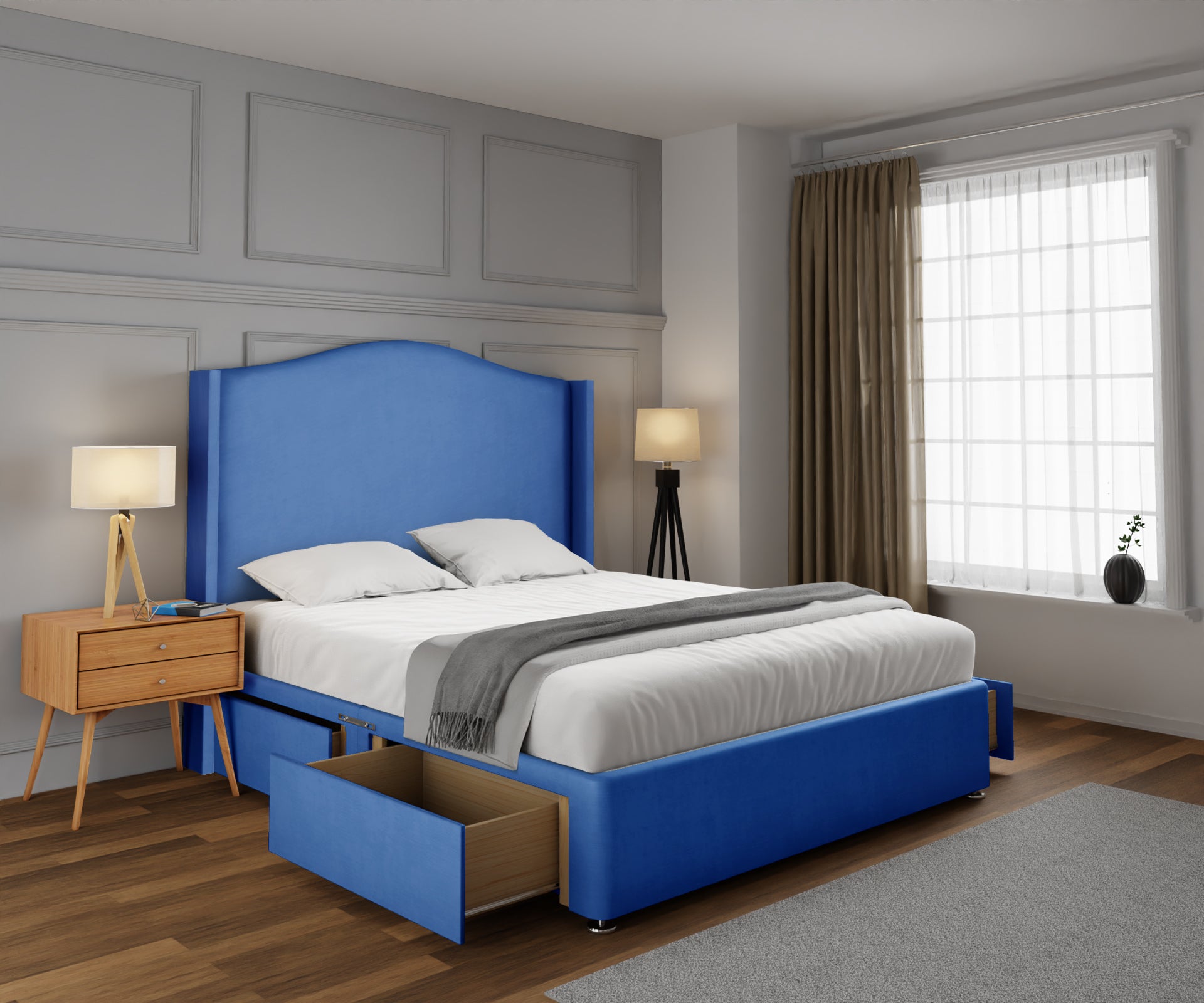 Arabella Winged Divan Bed Set