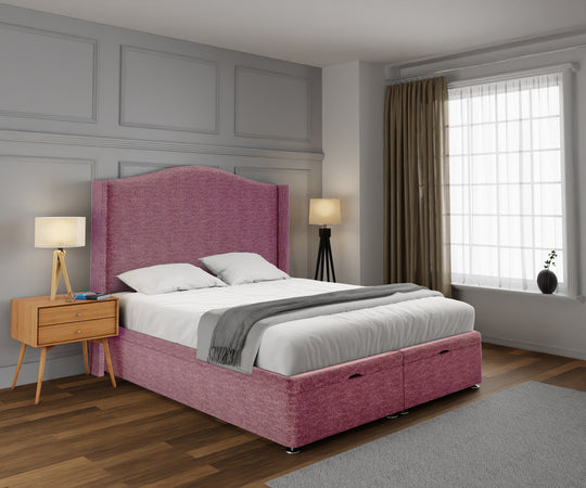 Arabella Winged Ottoman Storage Divan Bed Set