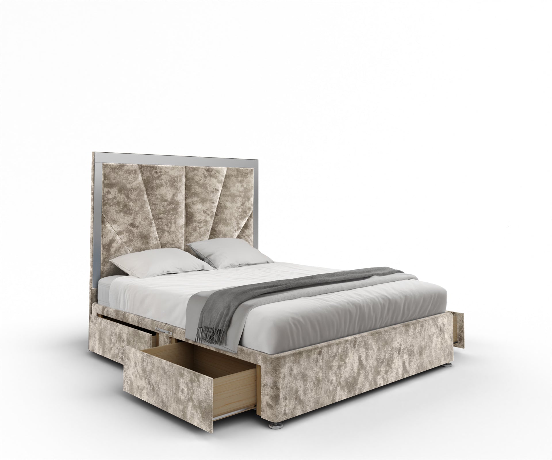 Chelsea Horizon Mirrored Divan Bed Set