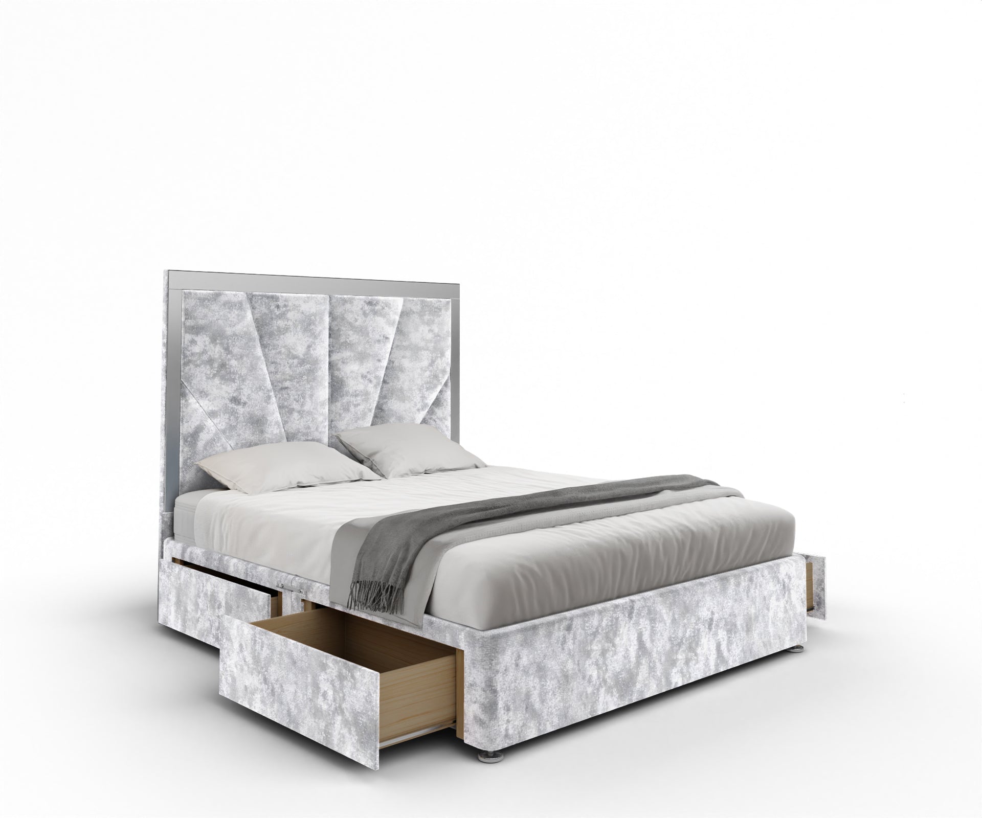 Chelsea Horizon Mirrored Divan Bed Set