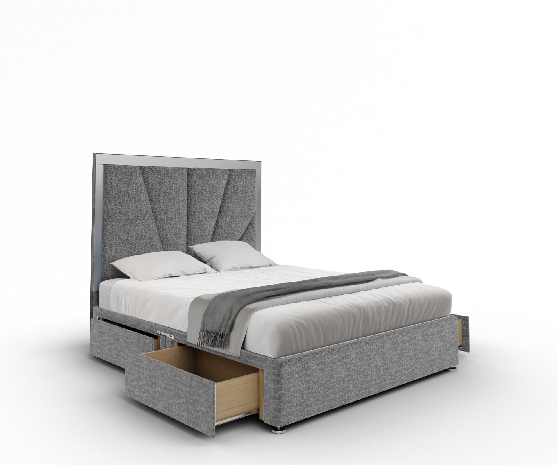 Chelsea Horizon Mirrored Divan Bed Set