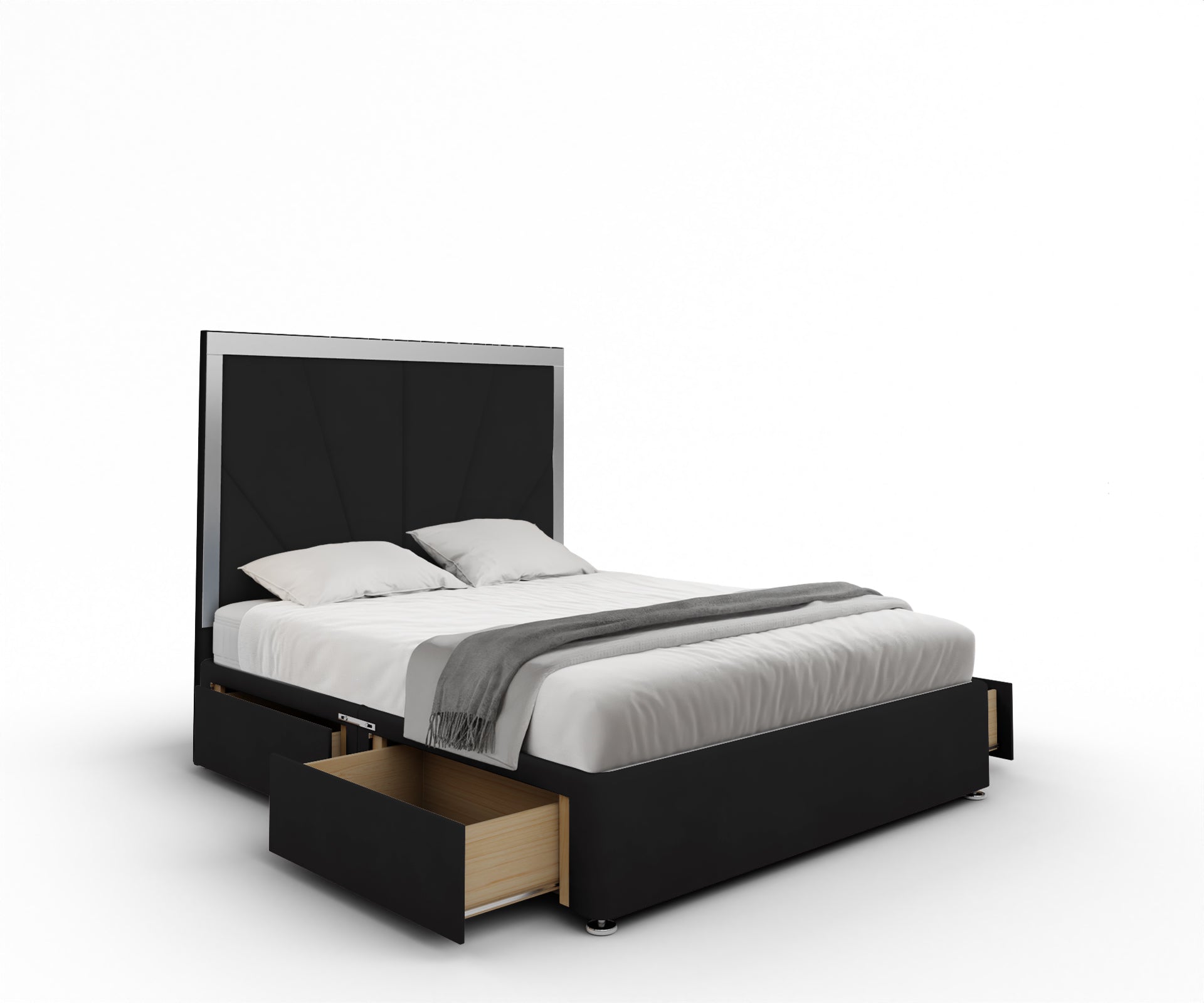 Chelsea Horizon Mirrored Divan Bed Set