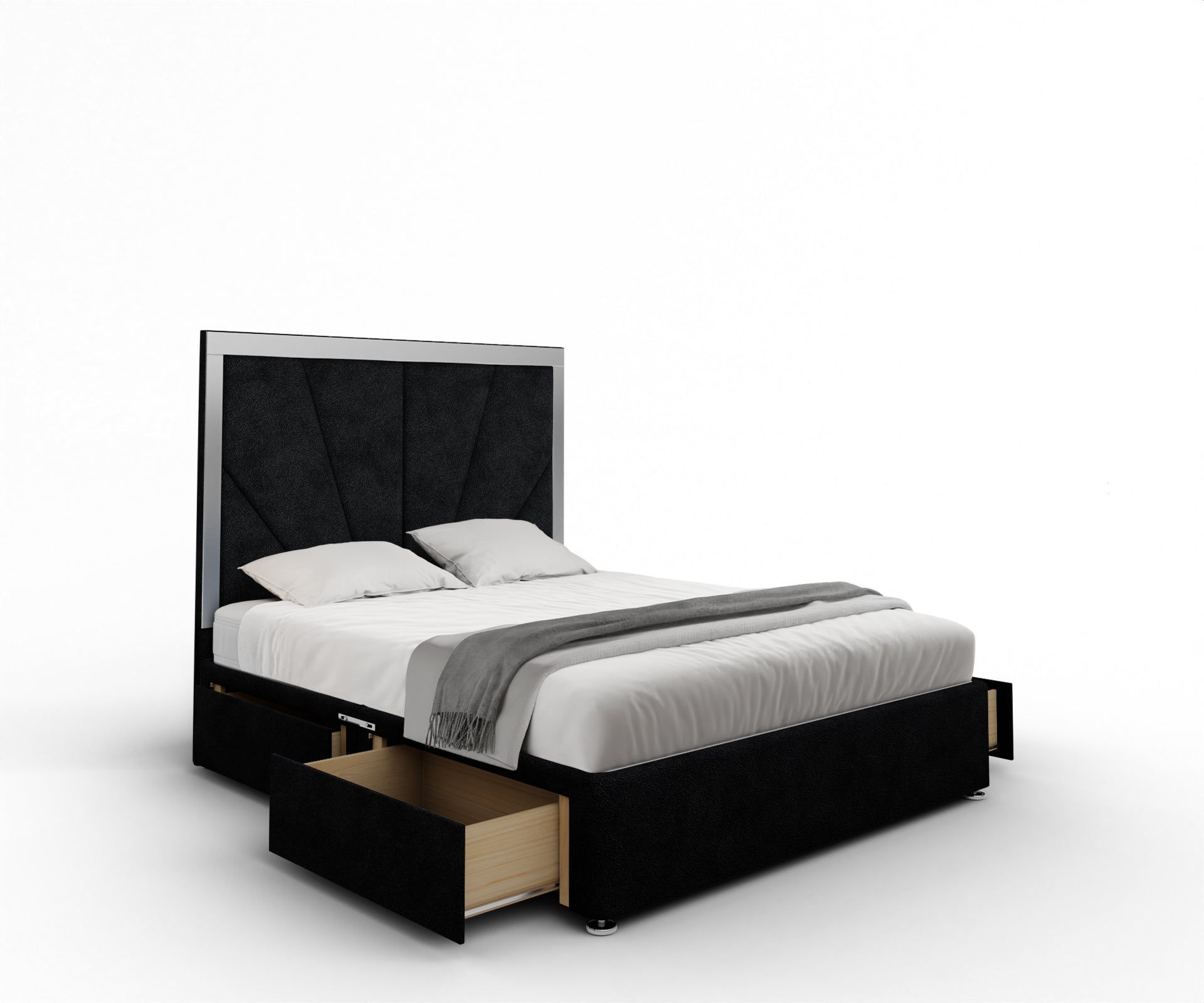 Chelsea Horizon Mirrored Divan Bed Set