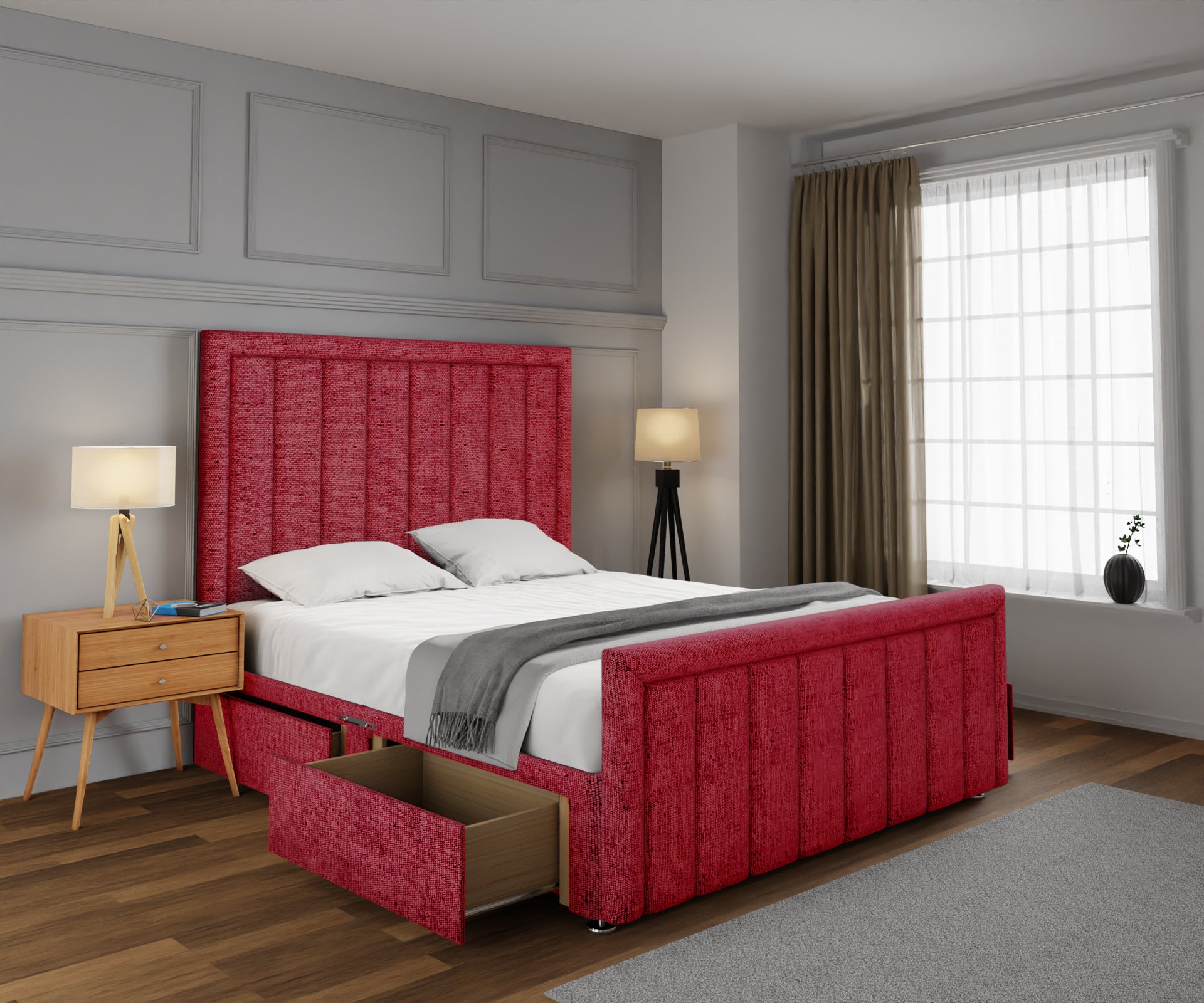 Ella Divan Bed Set With Footboard