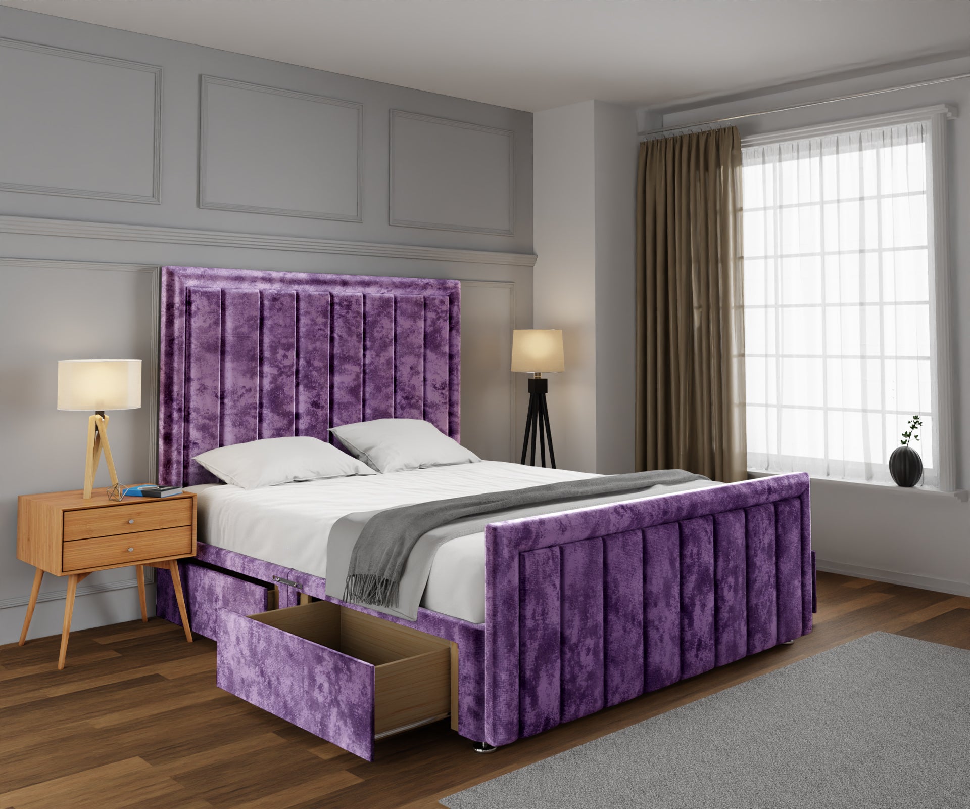 Ella Divan Bed Set With Footboard