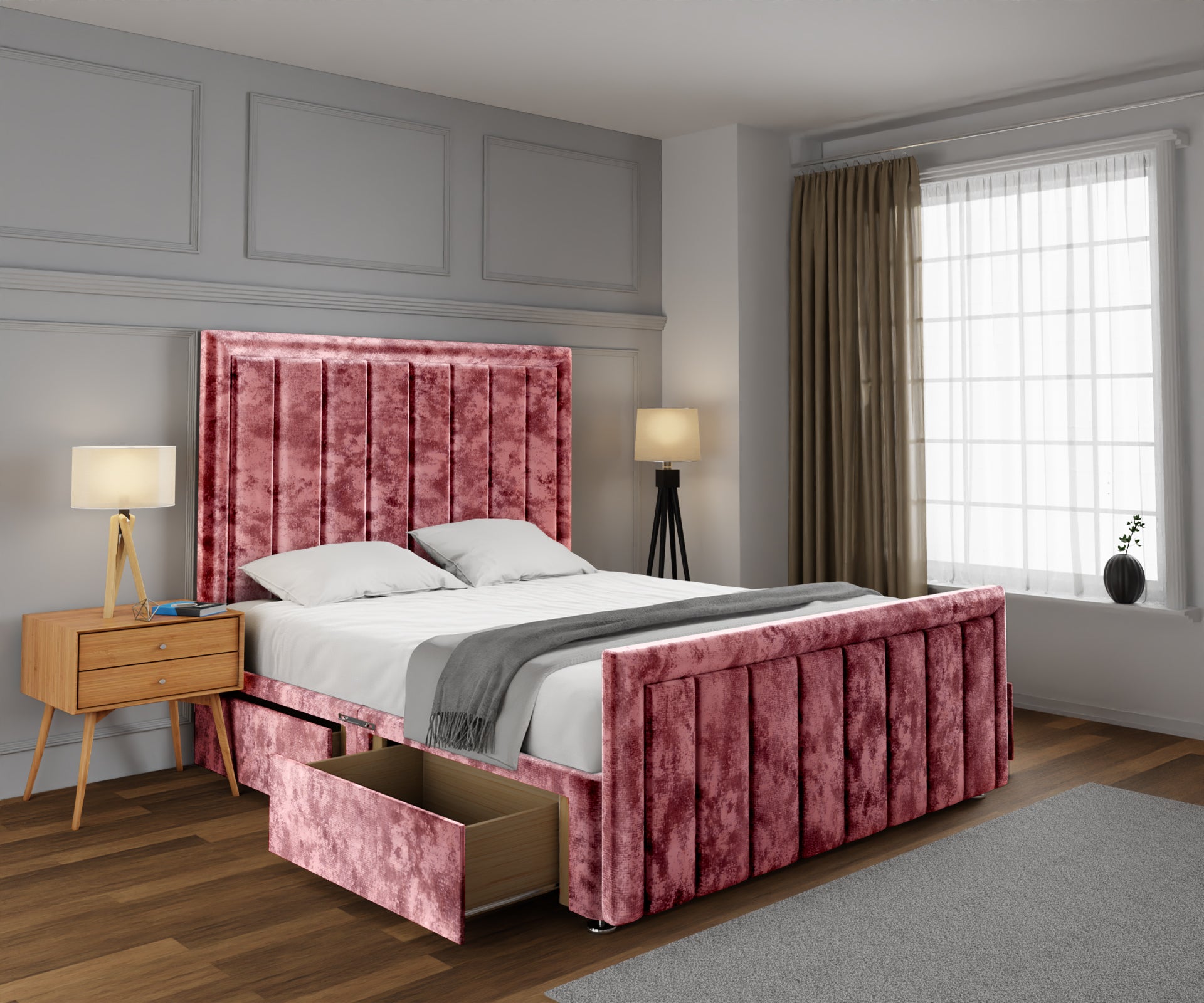 Ella Divan Bed Set With Footboard