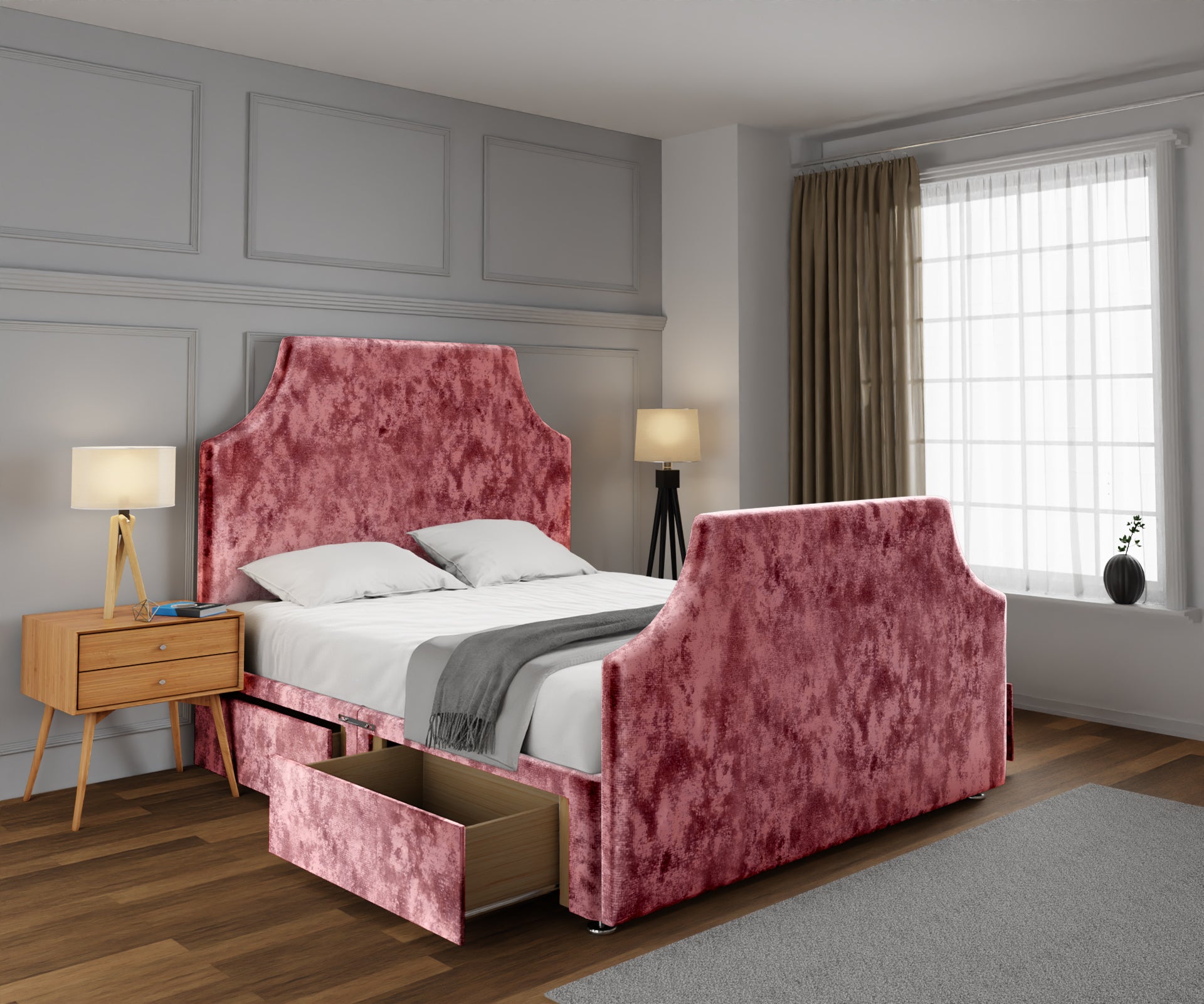 Eva Divan Bed Set With Footboard