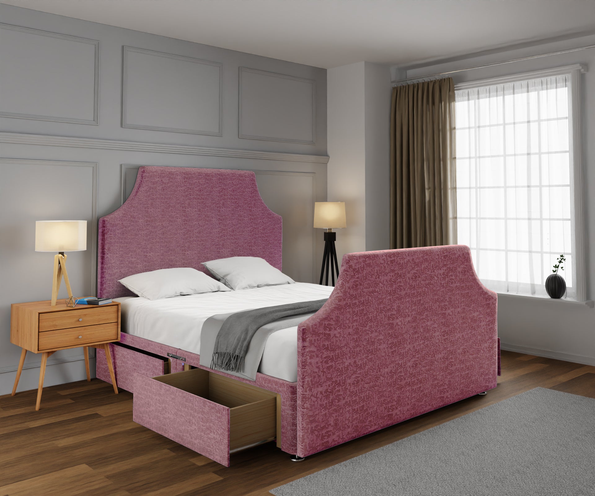 Eva Divan Bed Set With Footboard