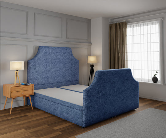 Eva Ottoman Storage Divan Bed Base And Headboard With Footboard