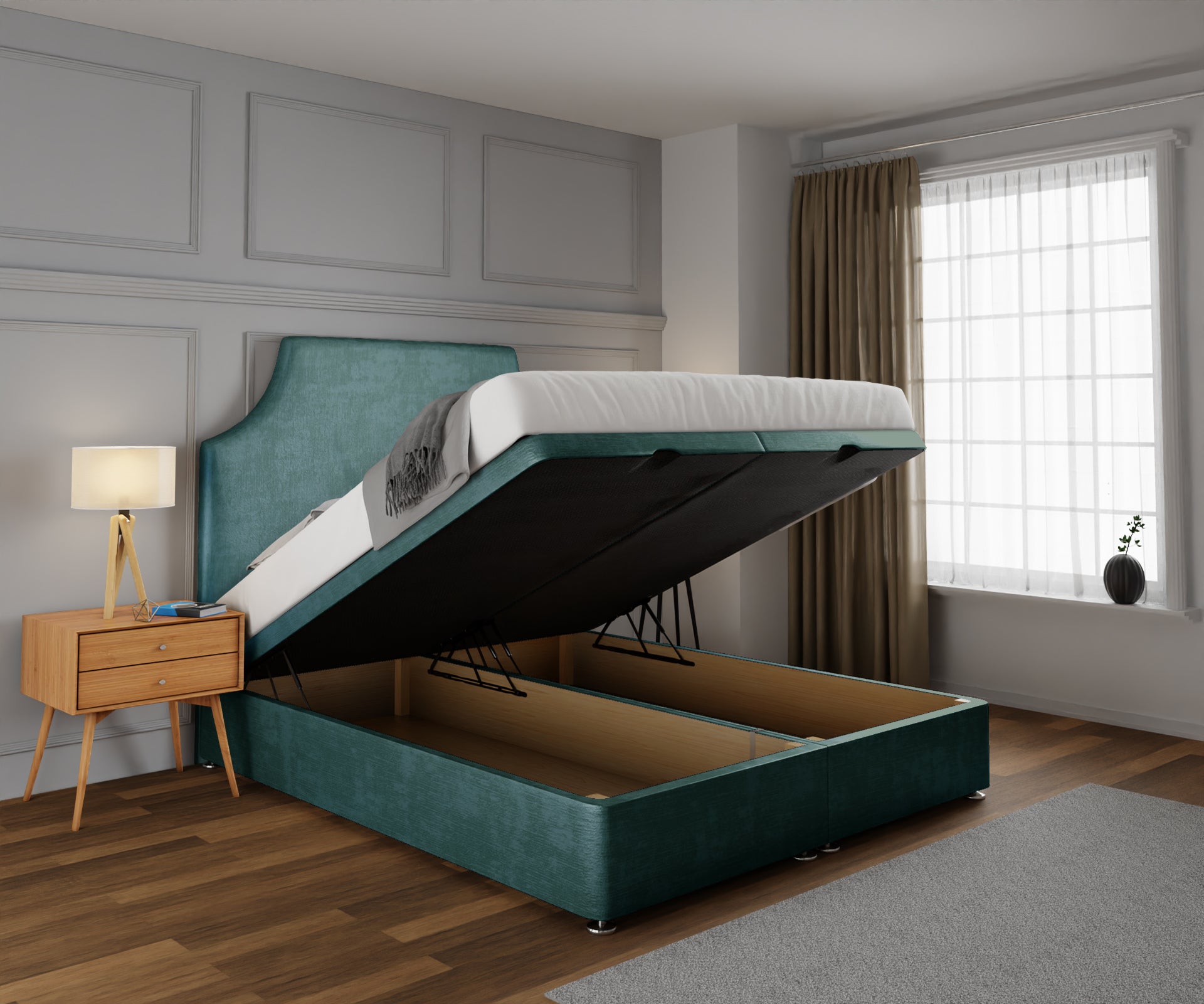 Eva Ottoman Storage Divan Bed Set